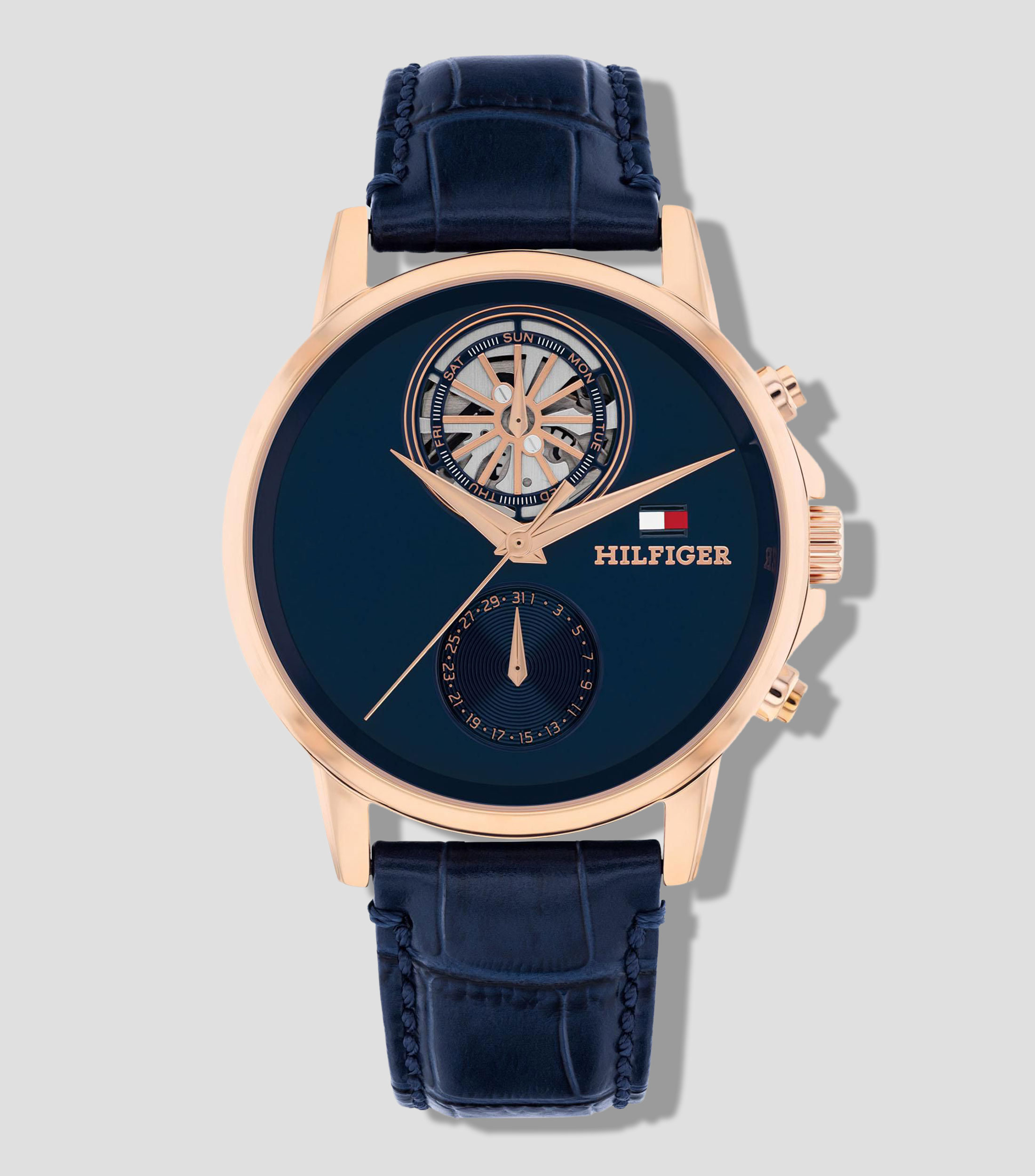 Reloj para Hombre Stewart Casual Azul, Oro Rosa