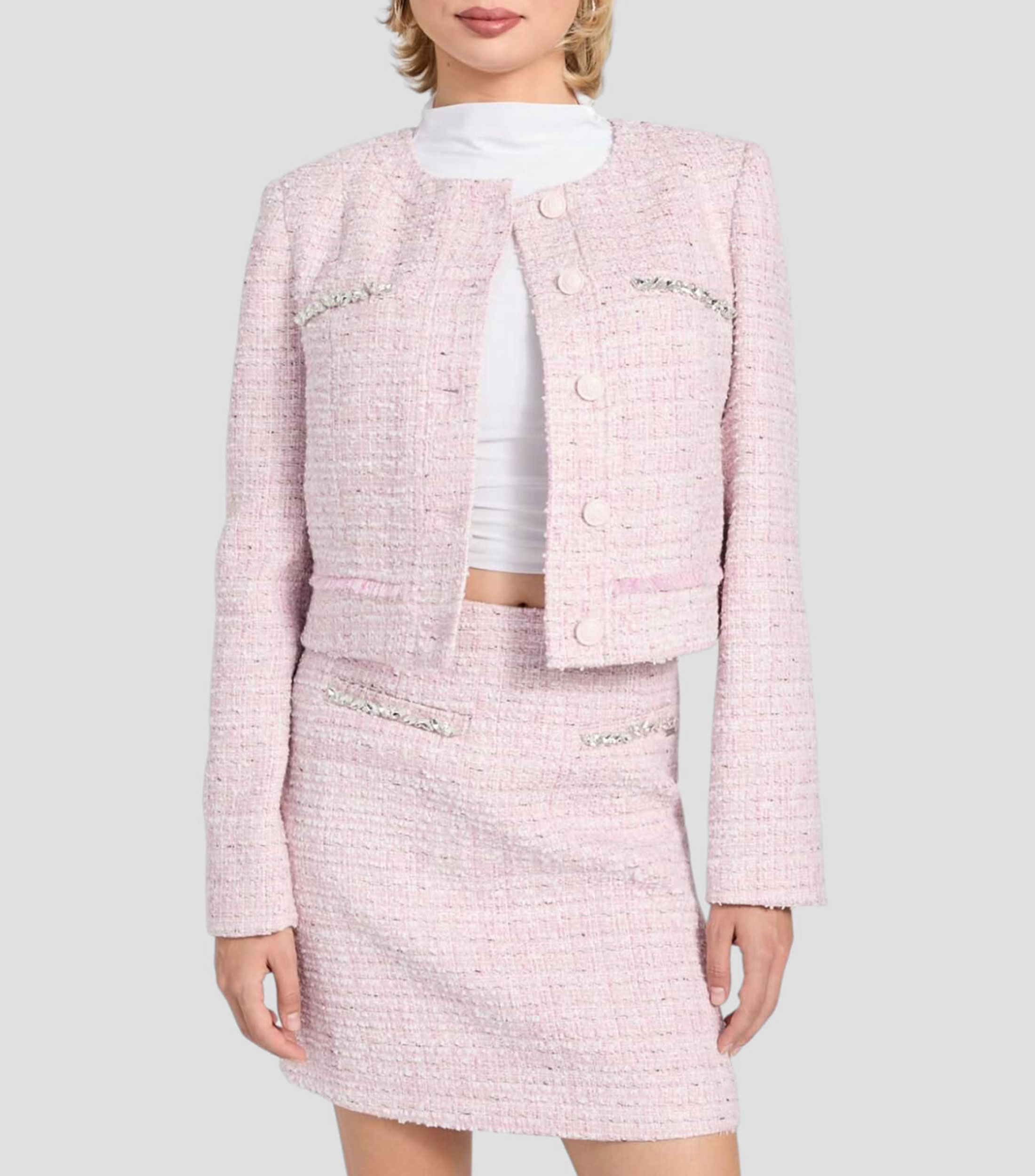 Saco con microdiseño Mujer
