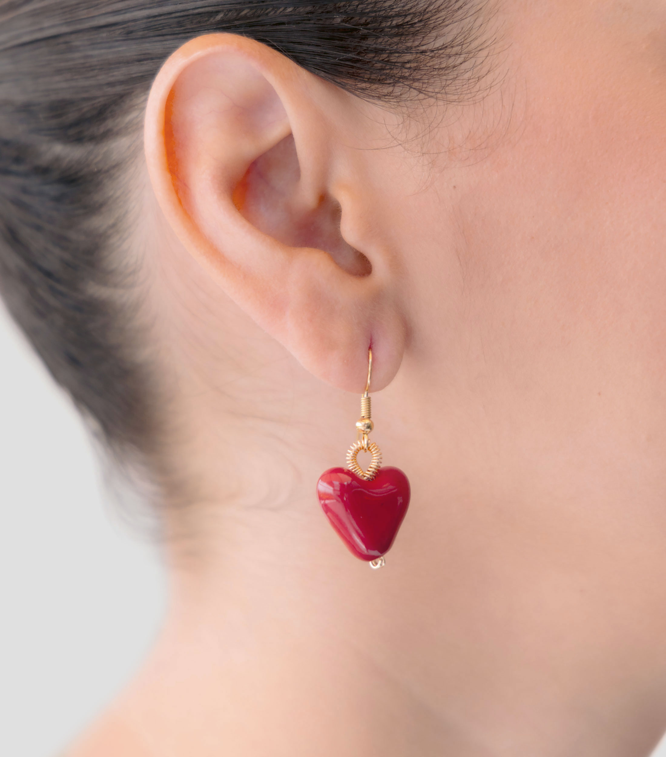 Aretes corazón Mujer