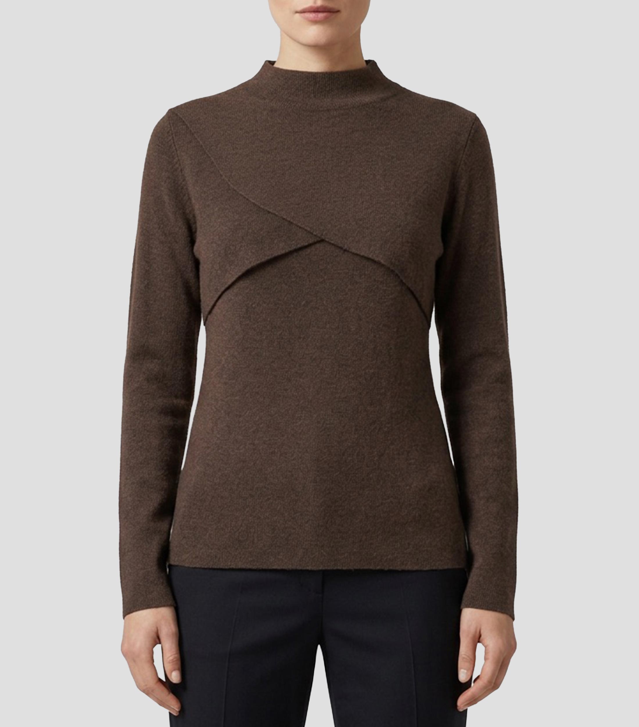 Suéter cuello perkins Mujer