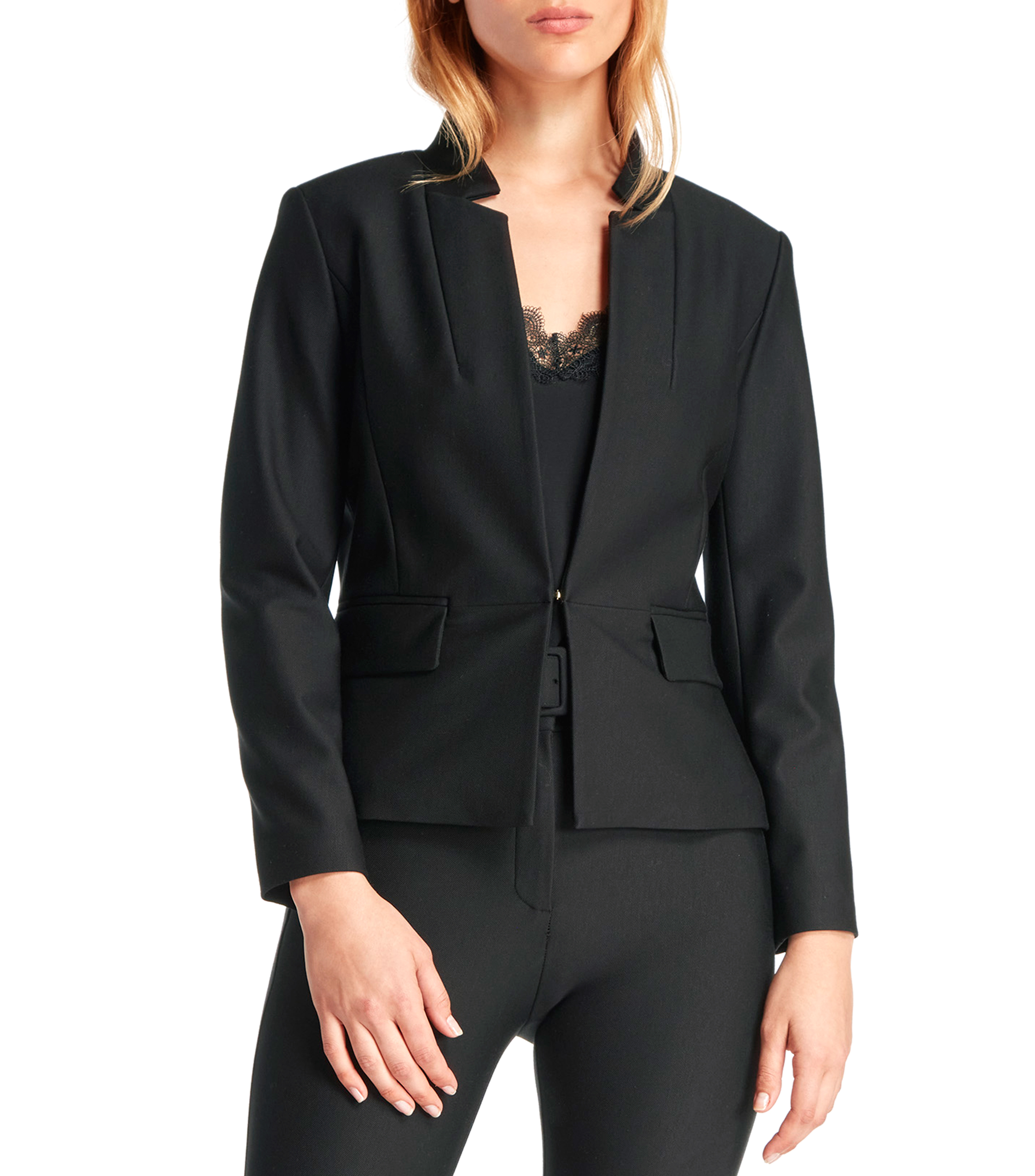 Saco de hot sale vestir mujer negro
