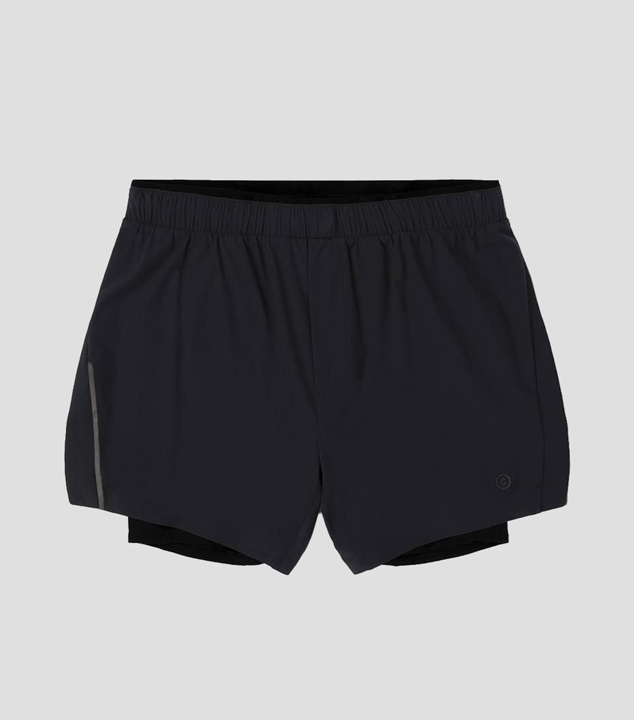 Short para correr liso Hombre