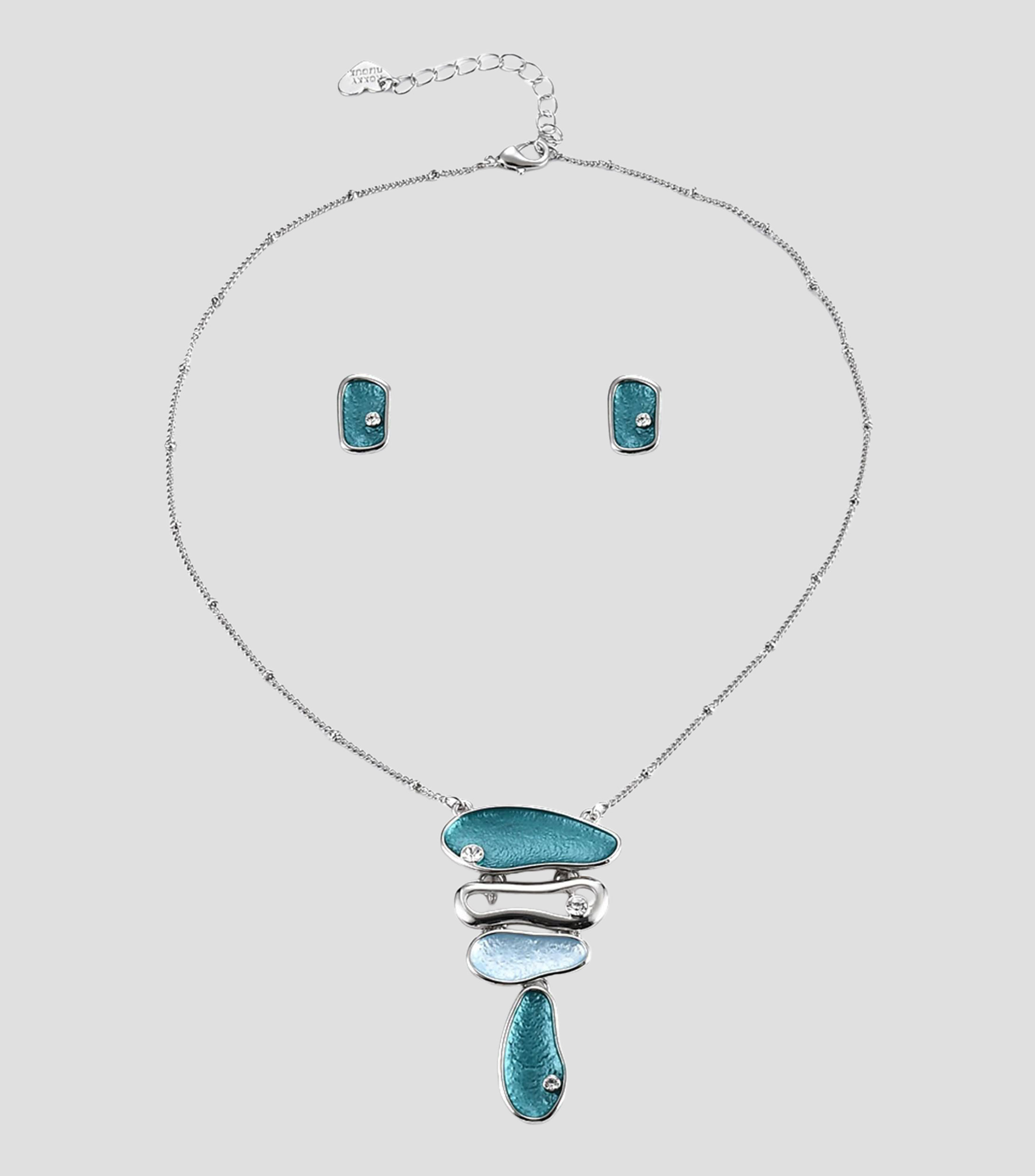 Set collar y aretes Mujer