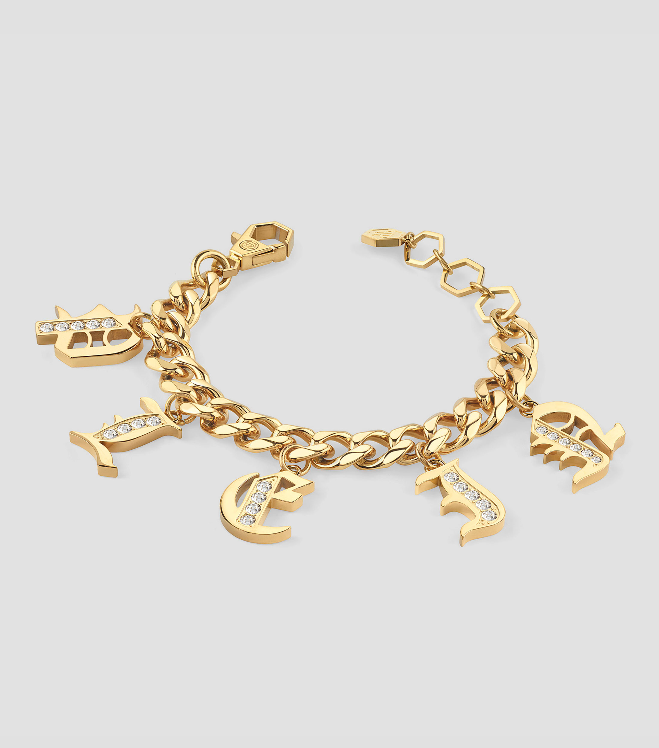 Pulsera Oro con Cristales Mujer