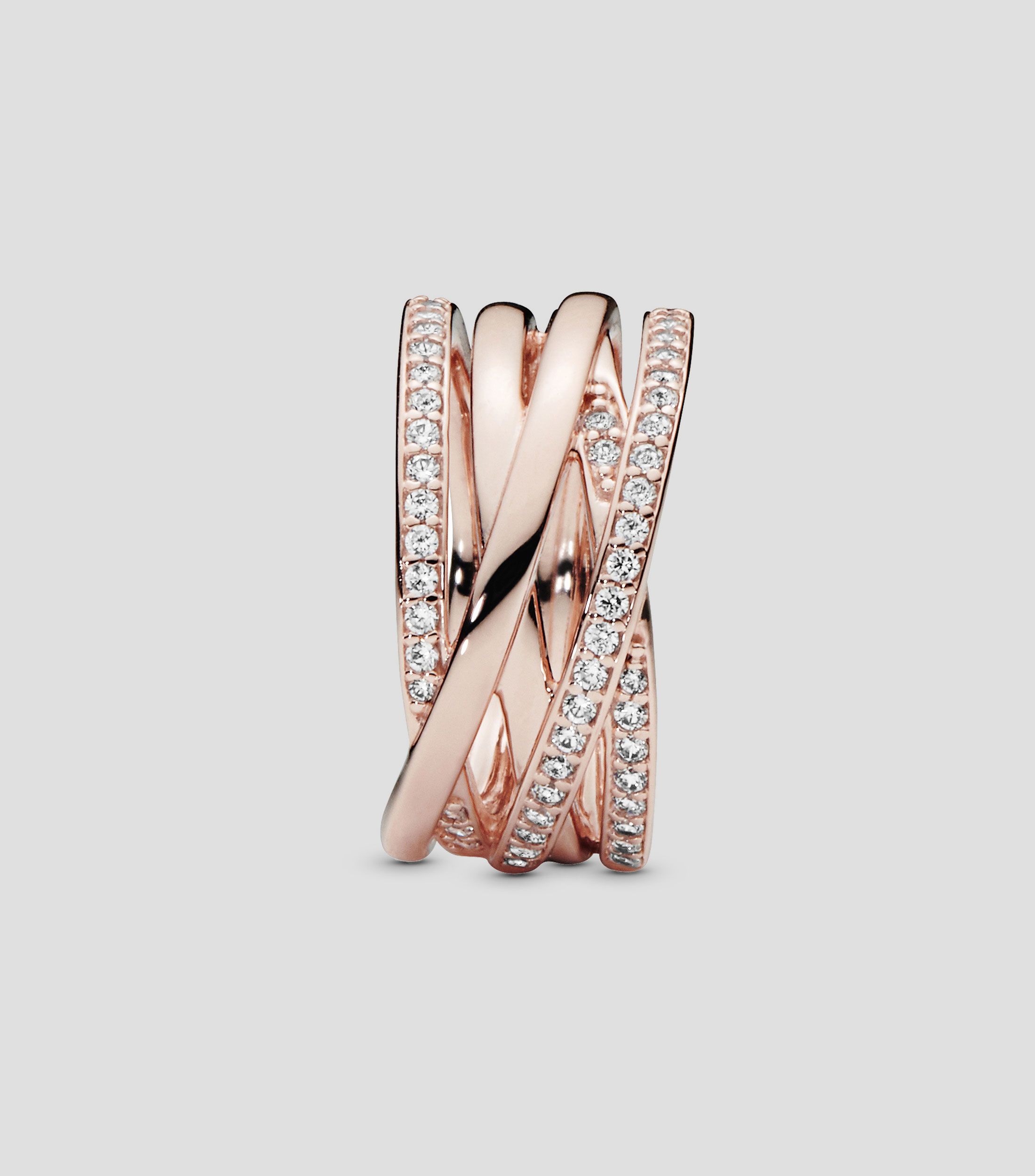 Anillo en plata Entrelazado Rose Mujer Talla: 58