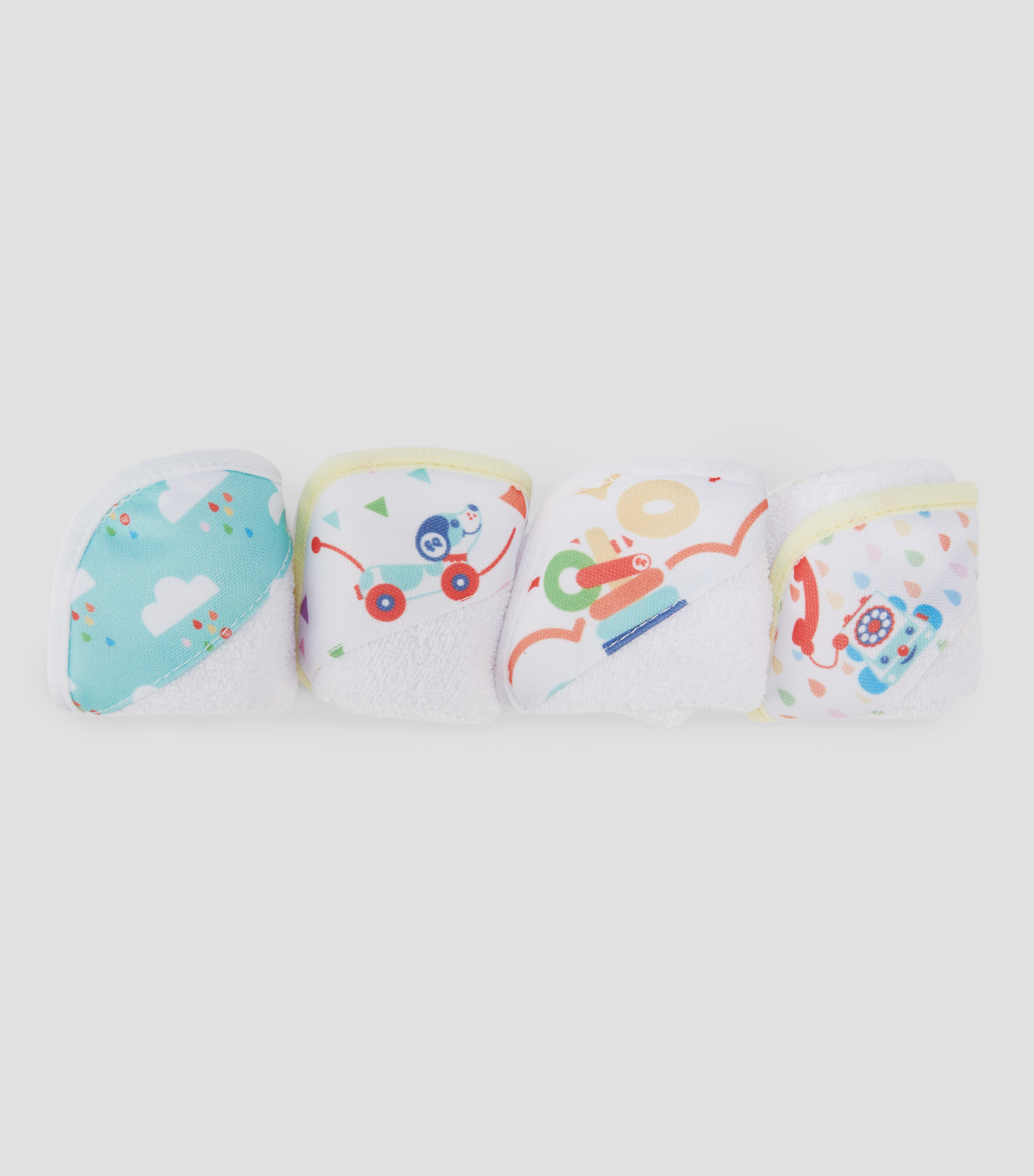 Set 4 Toallitas Faciales Bebe