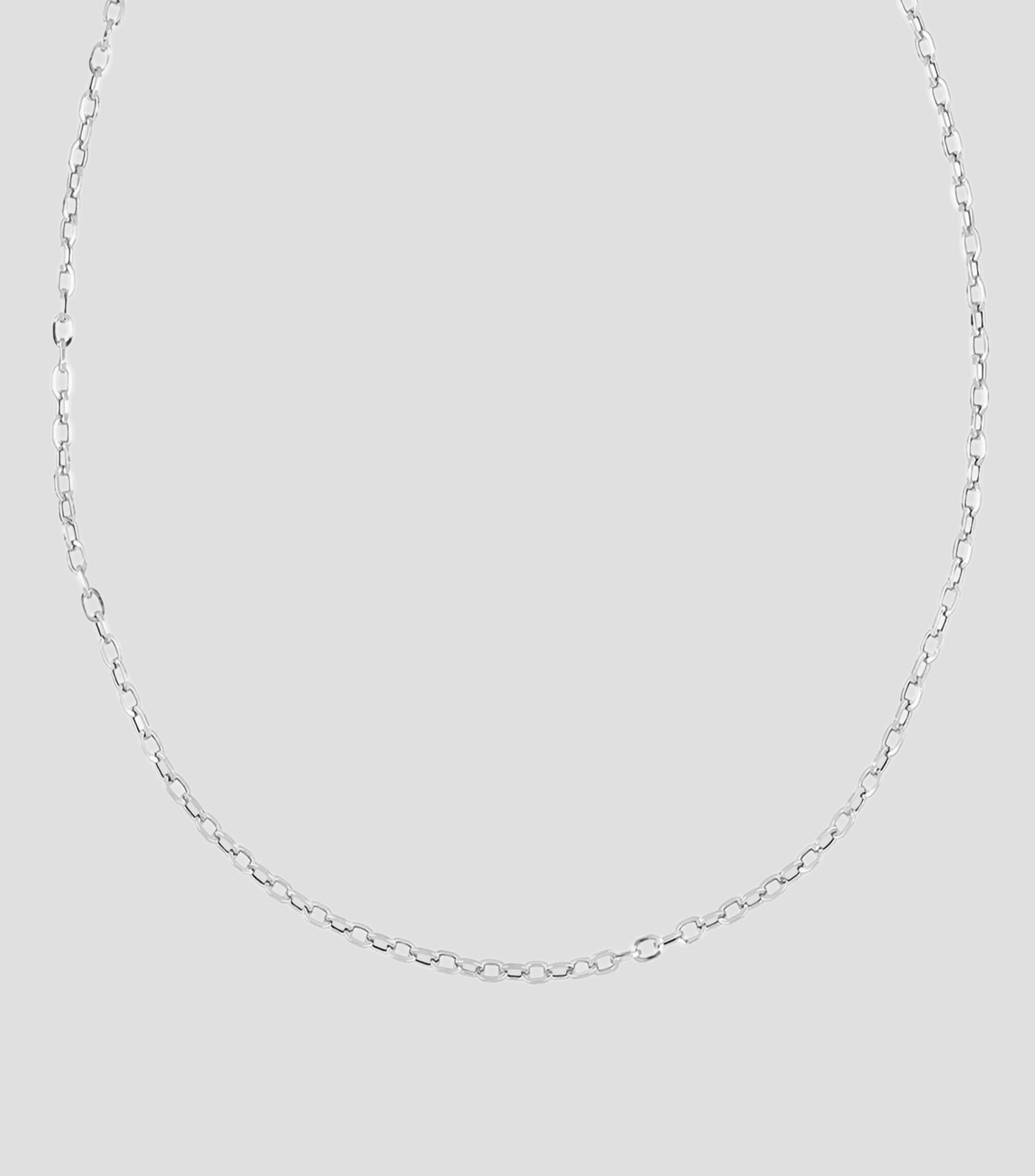 Cadena en Oro blanco de 14 Kilates Unisex