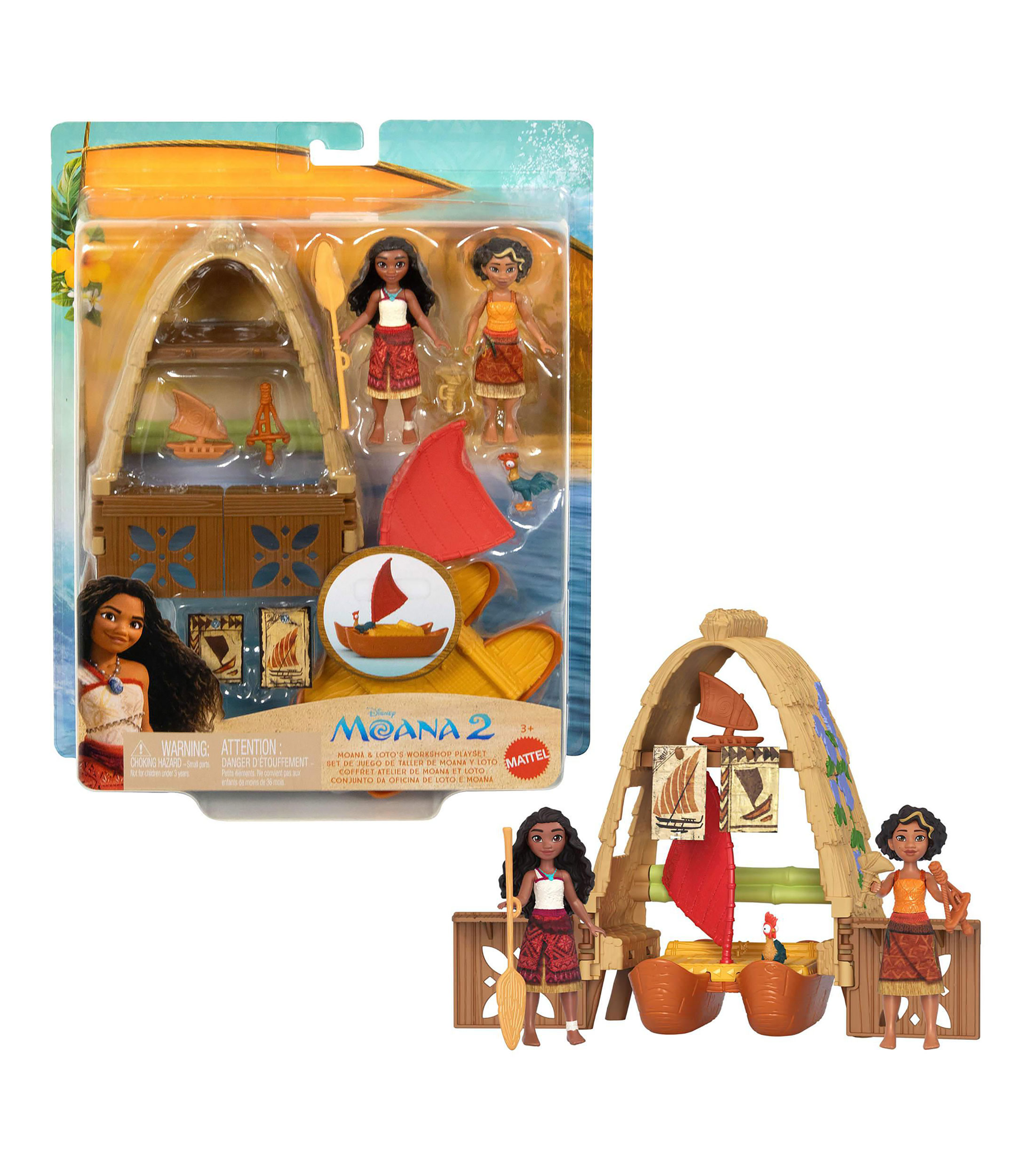 Set Muñecas Moana y Loto con accesorios