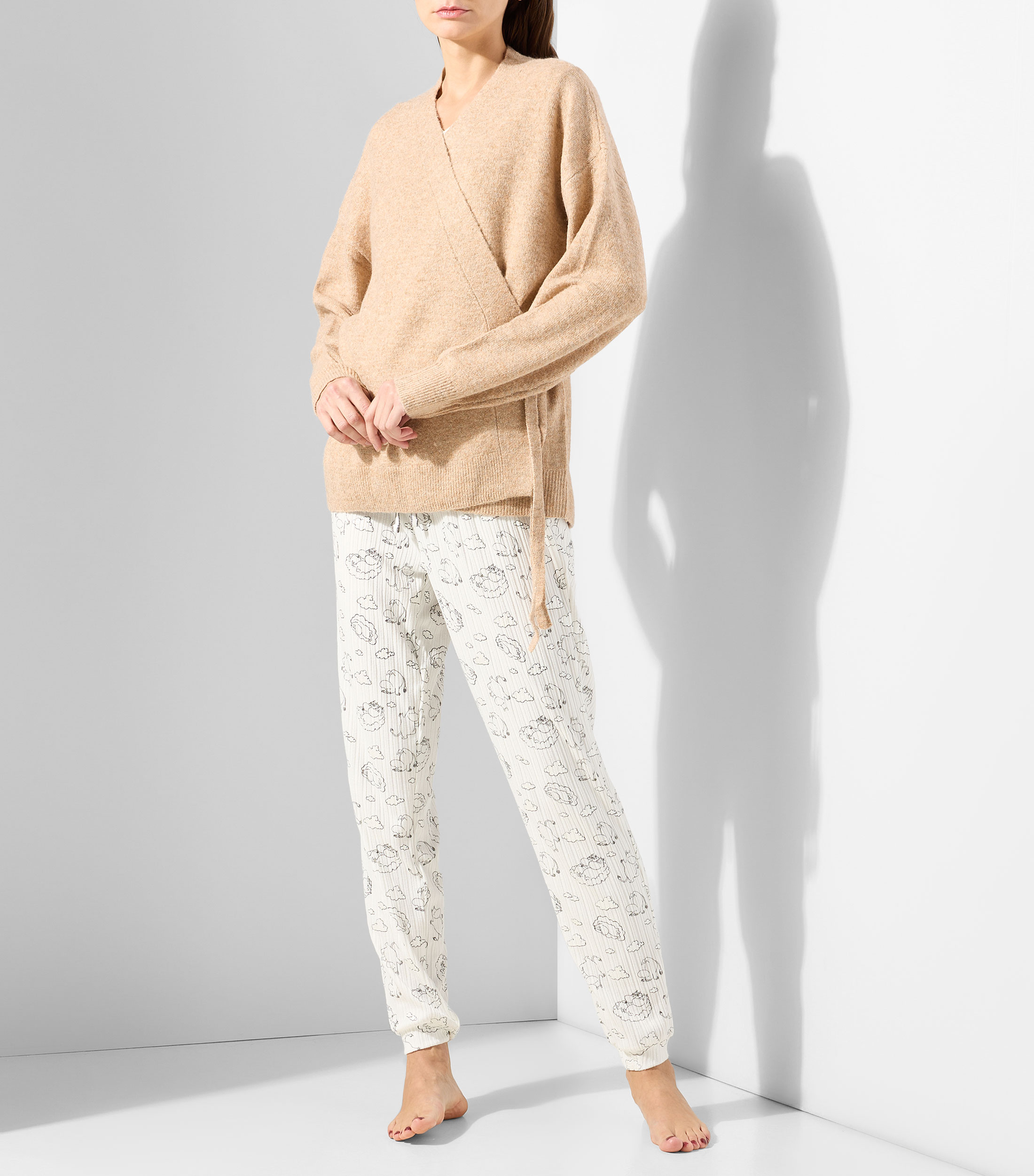 Bata para dormir corta liso Mujer