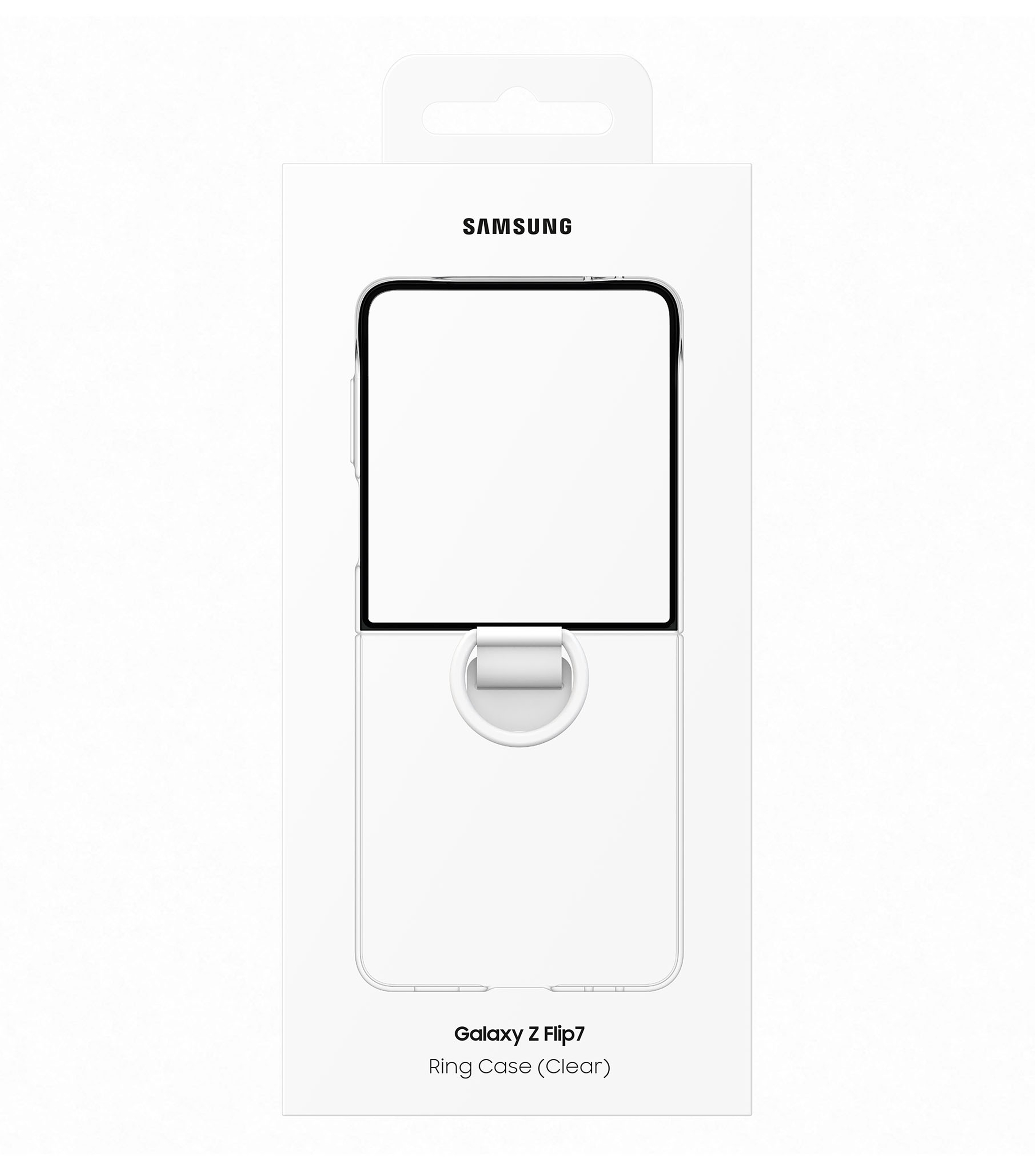 Funda con anillo Galaxy Z Flip7 Transparente