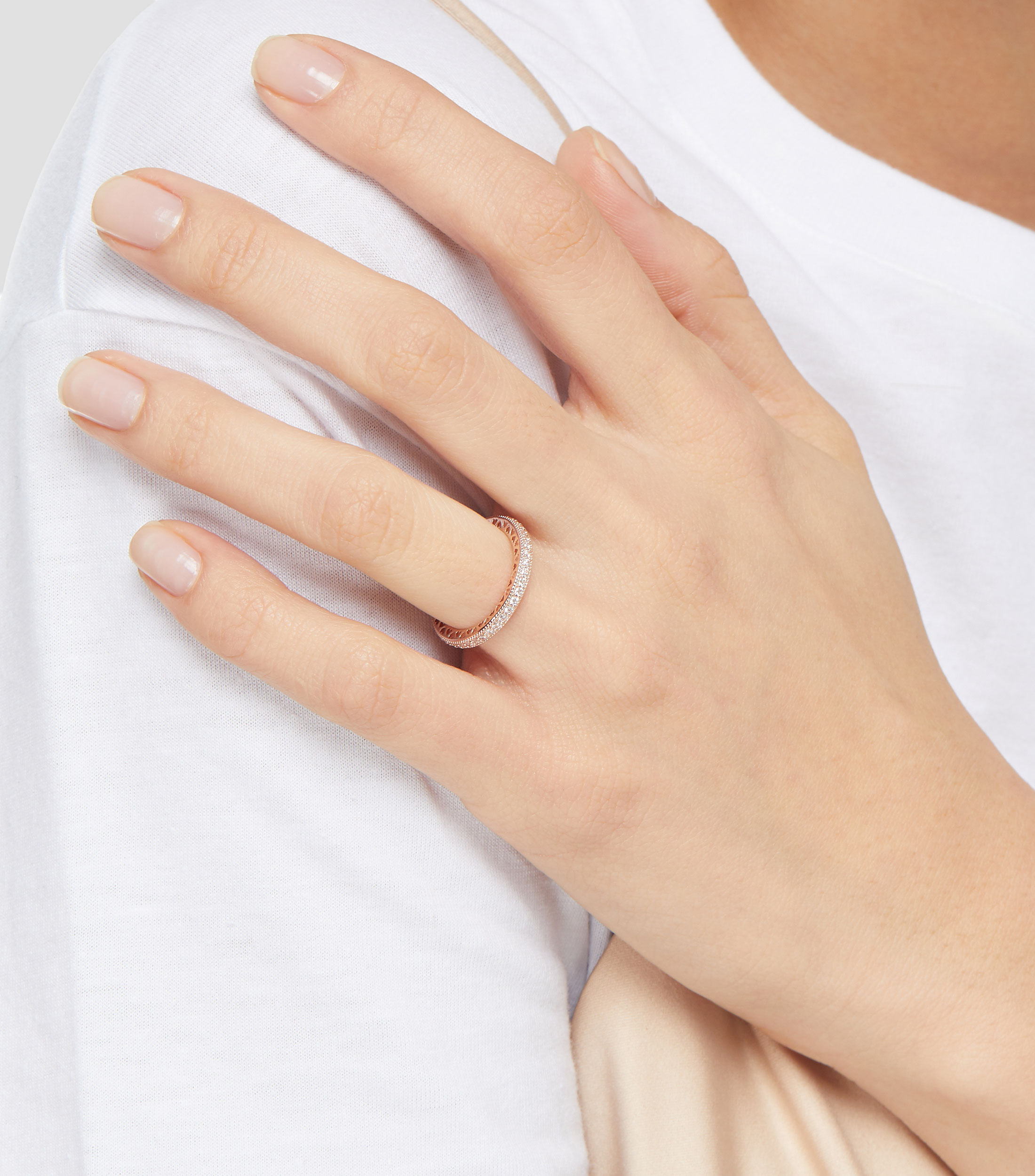 Anillo Pandora Rose con circonitas Mujer