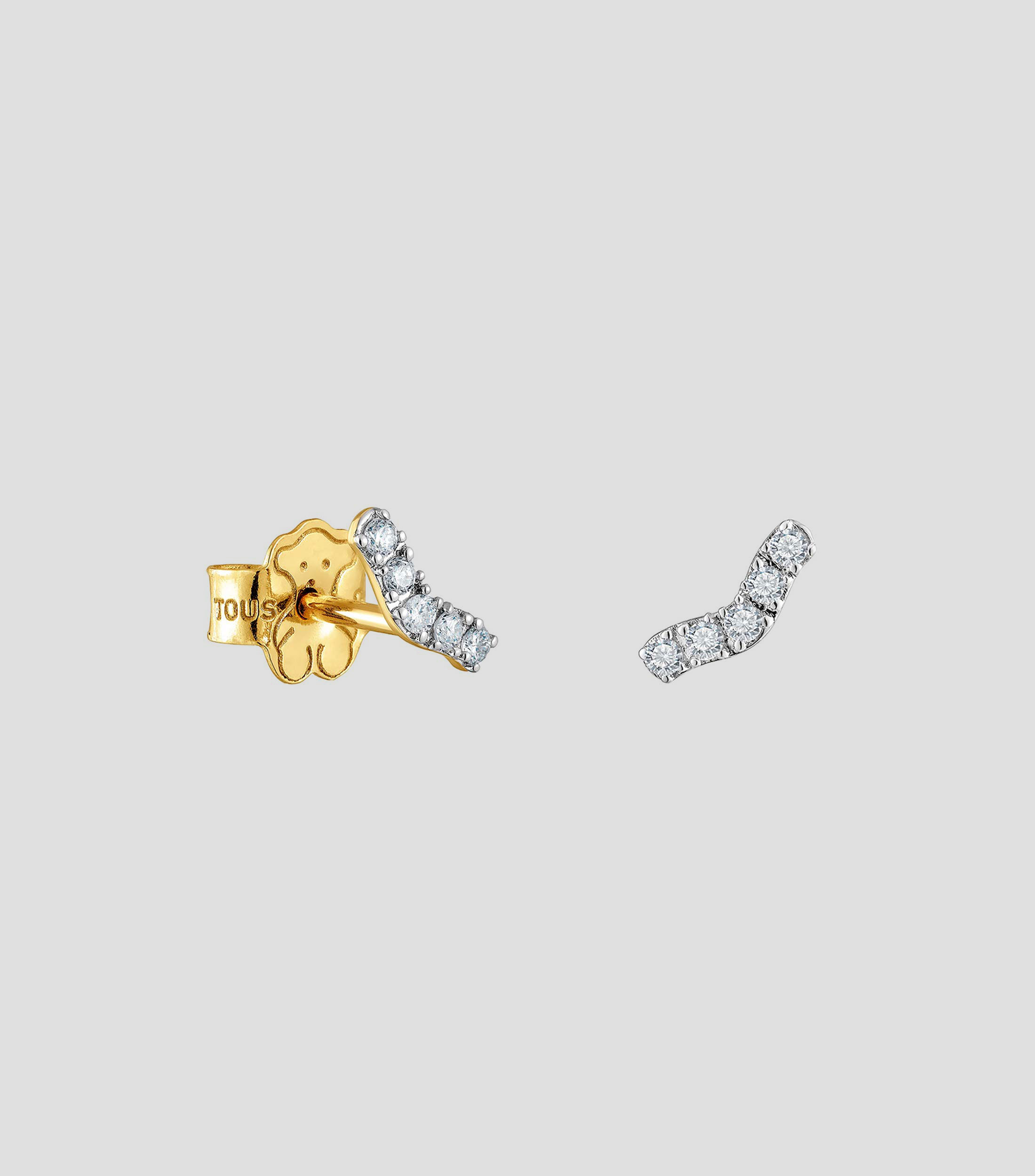 Aretes en Oro amarillo de 18 Kilates con diamantes Les Classiques Mujer