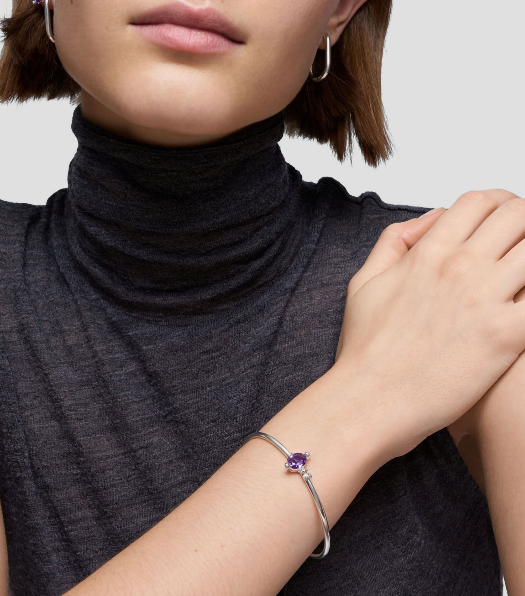 Pulsera en plata .925 zafiro Mujer