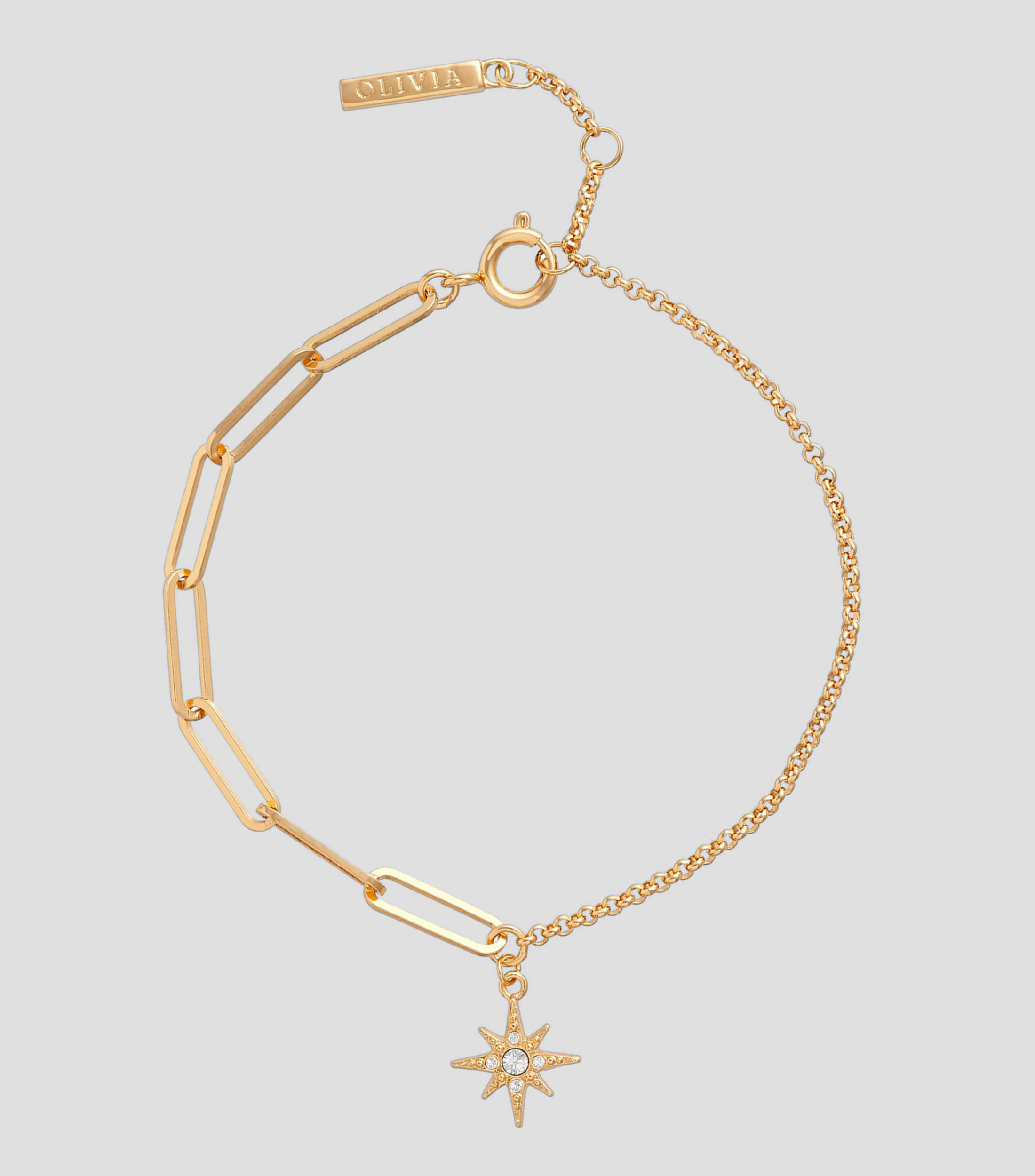 Pulsera con dije de estrella del norte Celestial Mujer