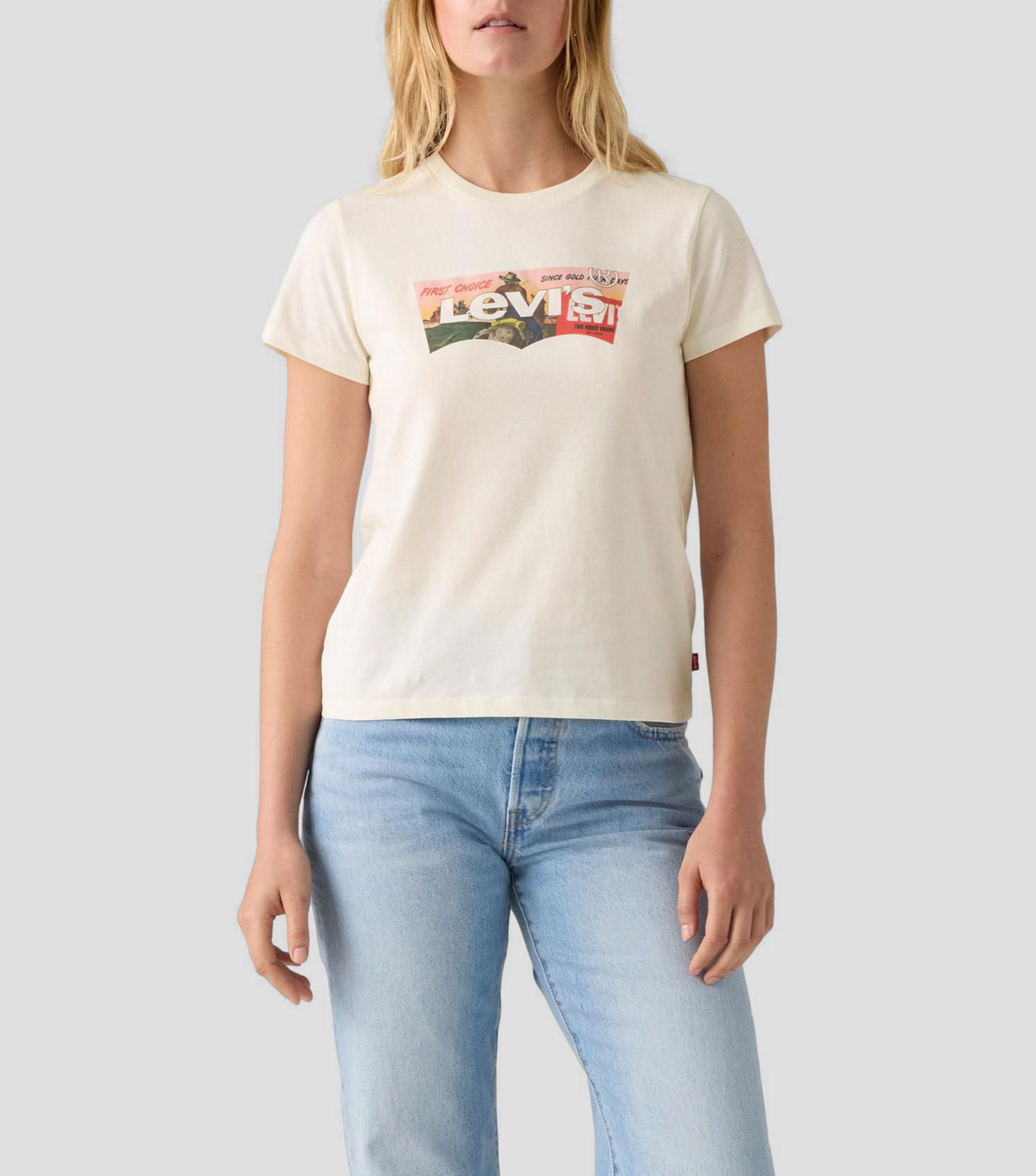 Playera cuello redondo manga corta Perfect estampada Mujer