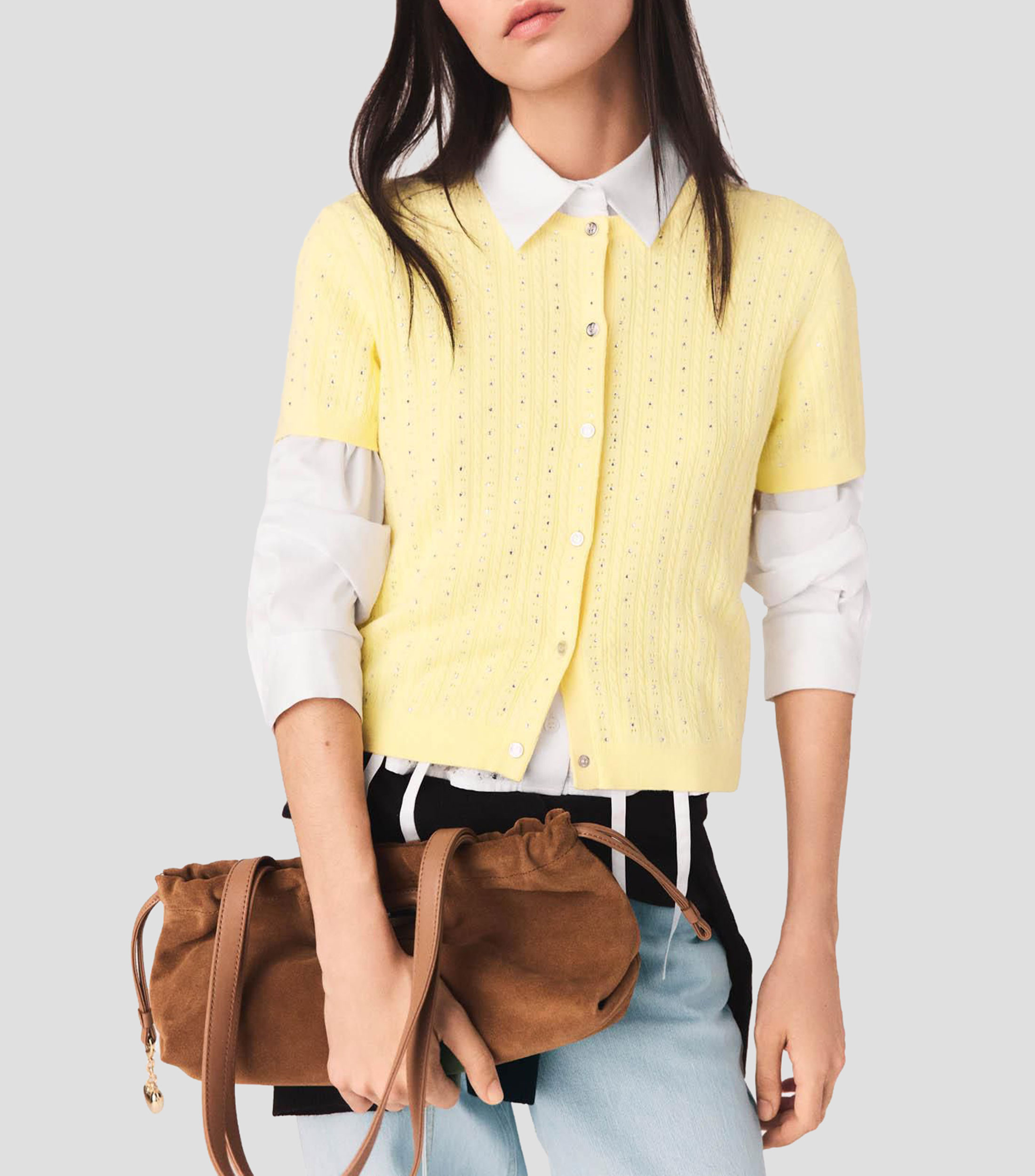 Blusa microdiseño manga corta Mujer