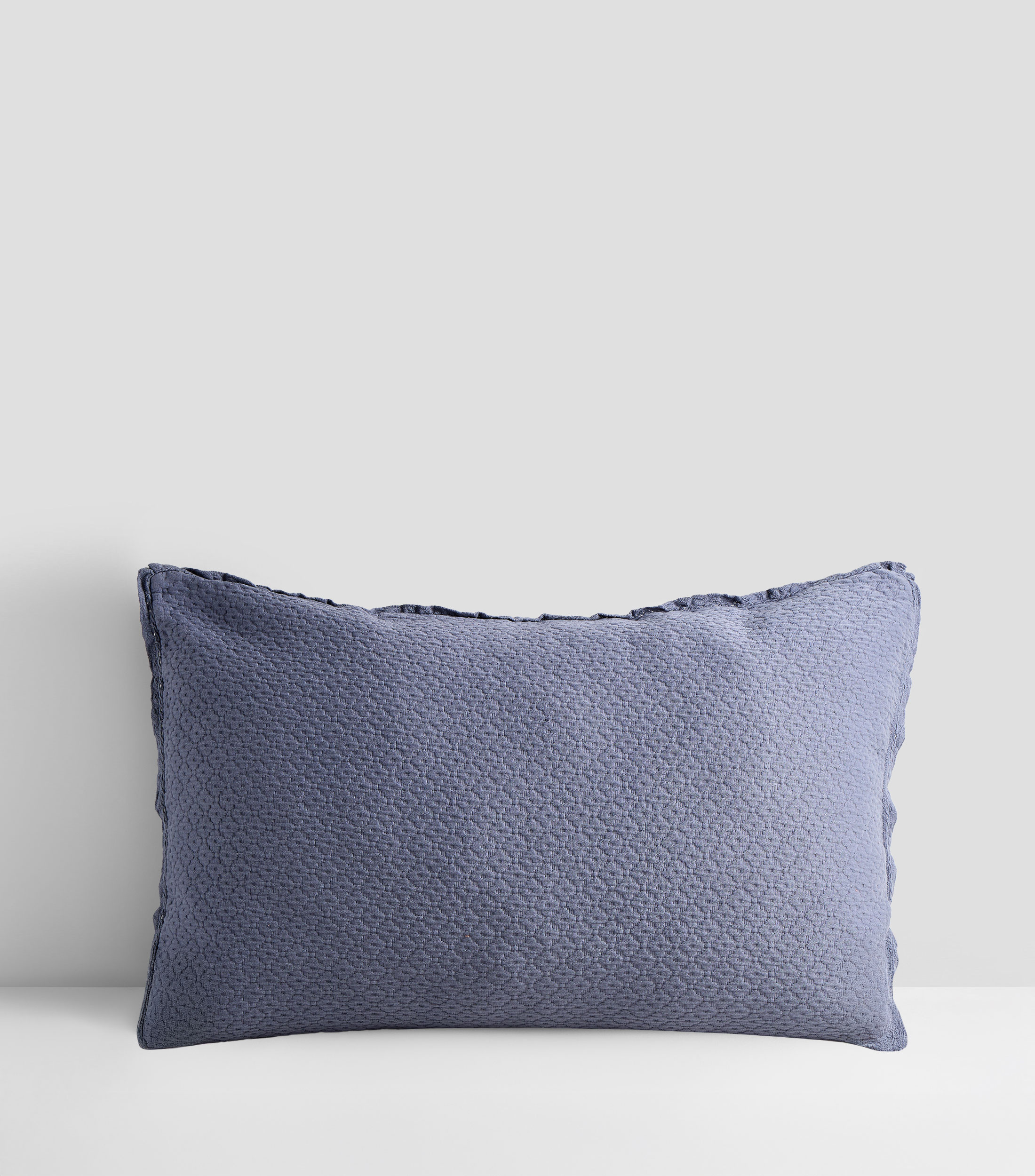 Funda para almohada Estándar en algodón azul