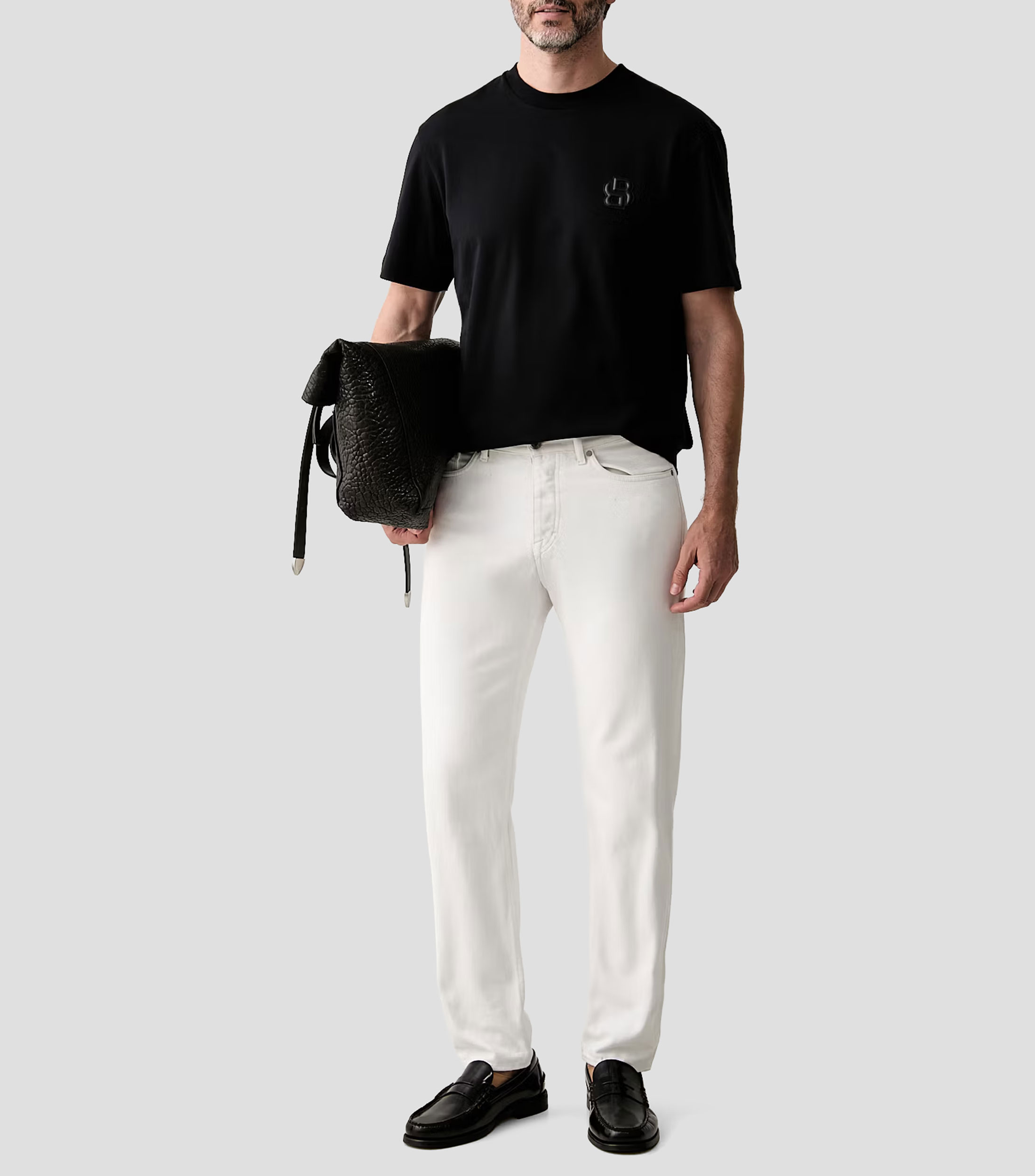 Playera cuello redondo manga corta lisa Hombre