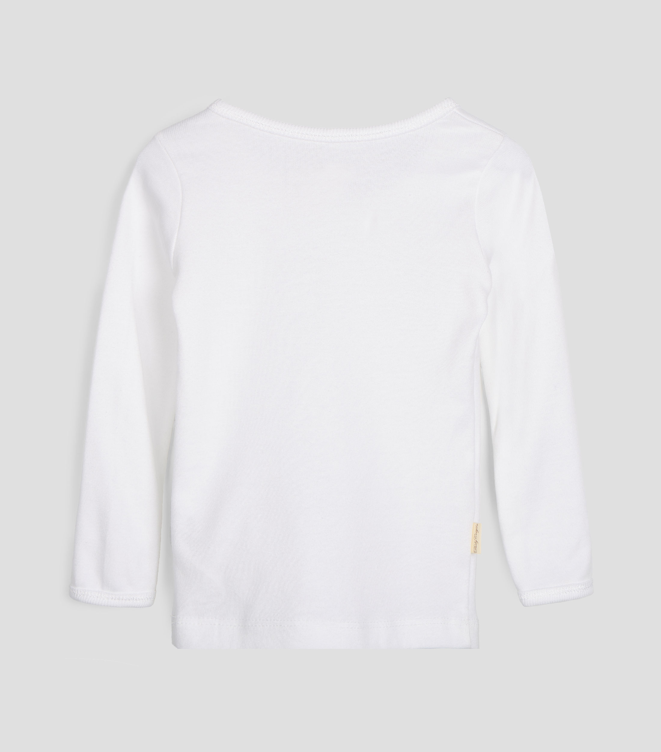 Playera cuello redondo manga larga lisa Bebé