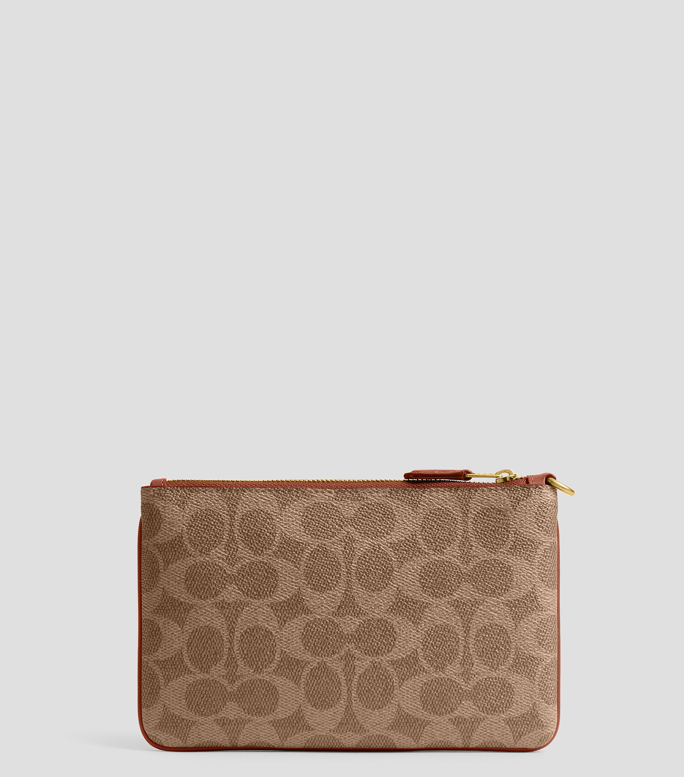 Bolsa Mini wristlet cafe estampada Mujer