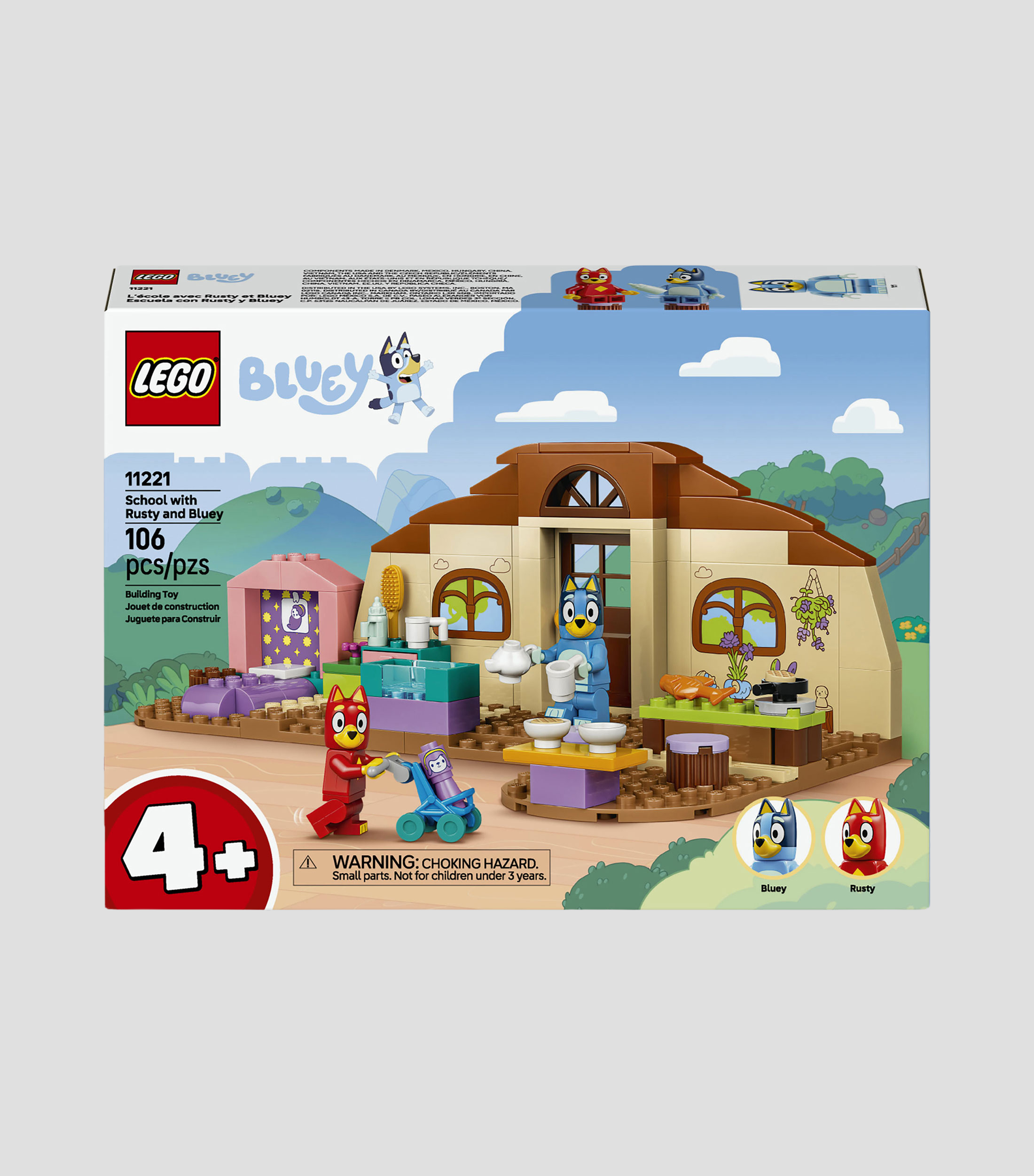LEGO Bluey Escuela con Rusty y Bluey
