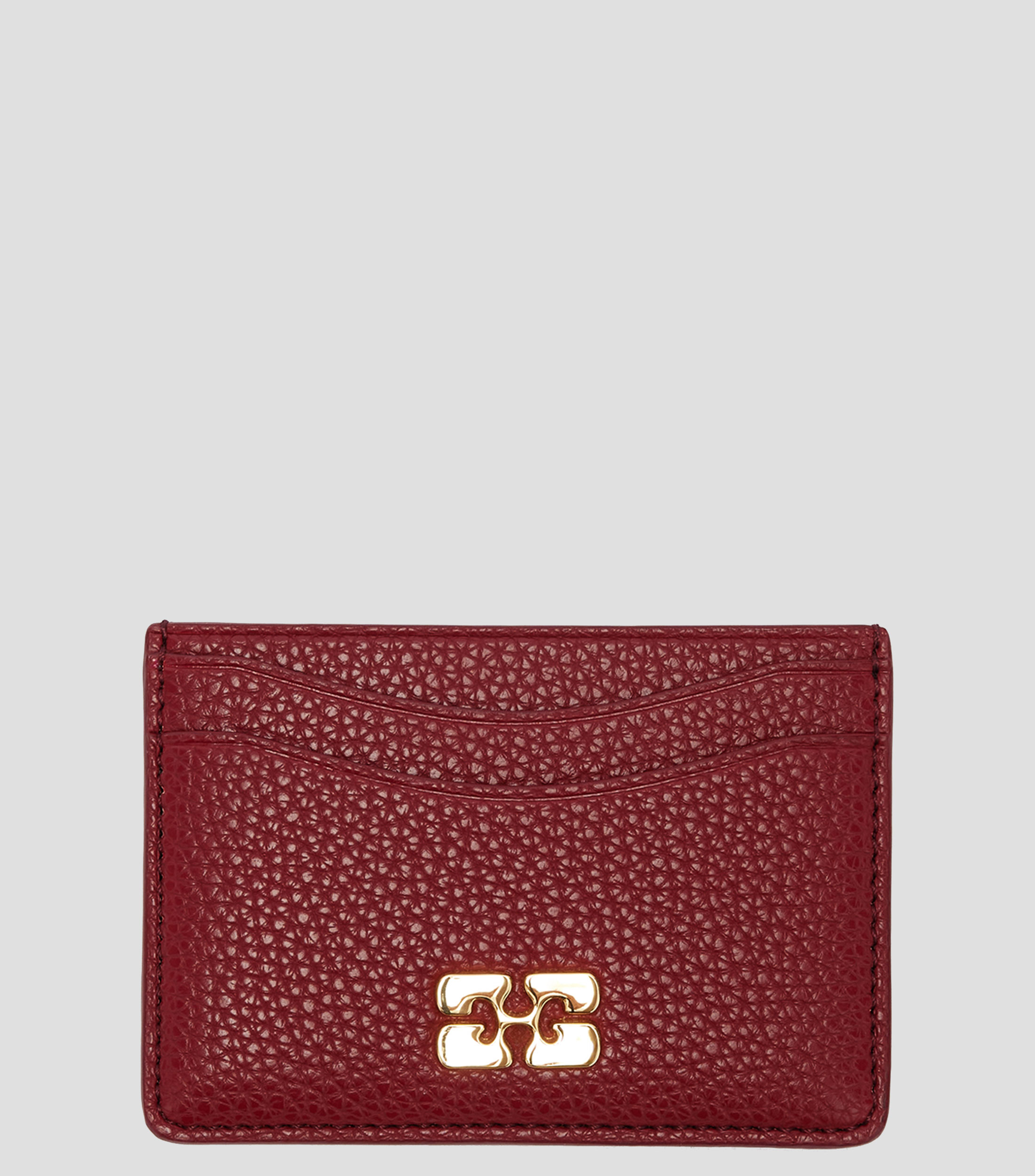 Tarjetero rojo liso Mujer