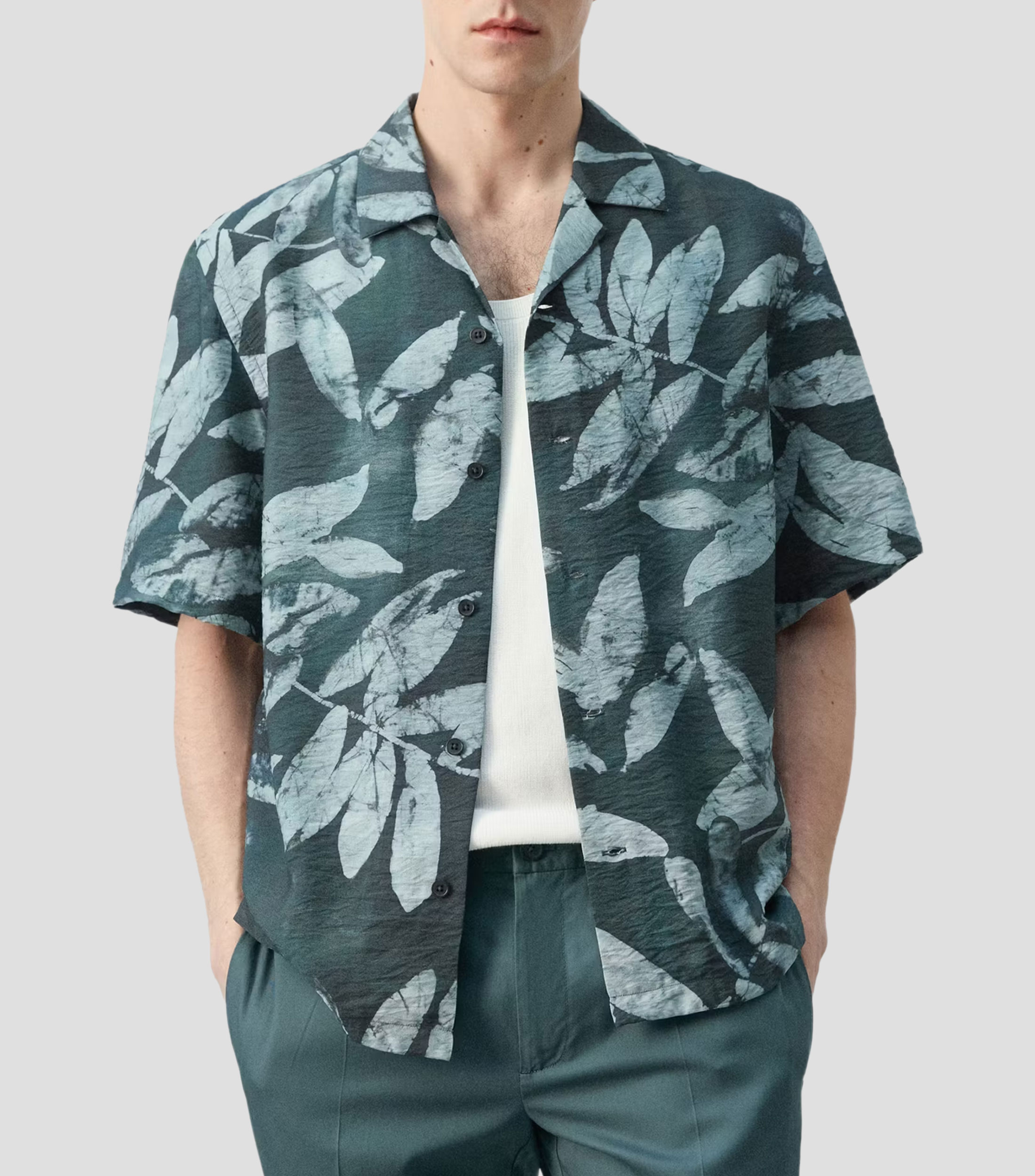 Camisa fantasía manga corta Hombre