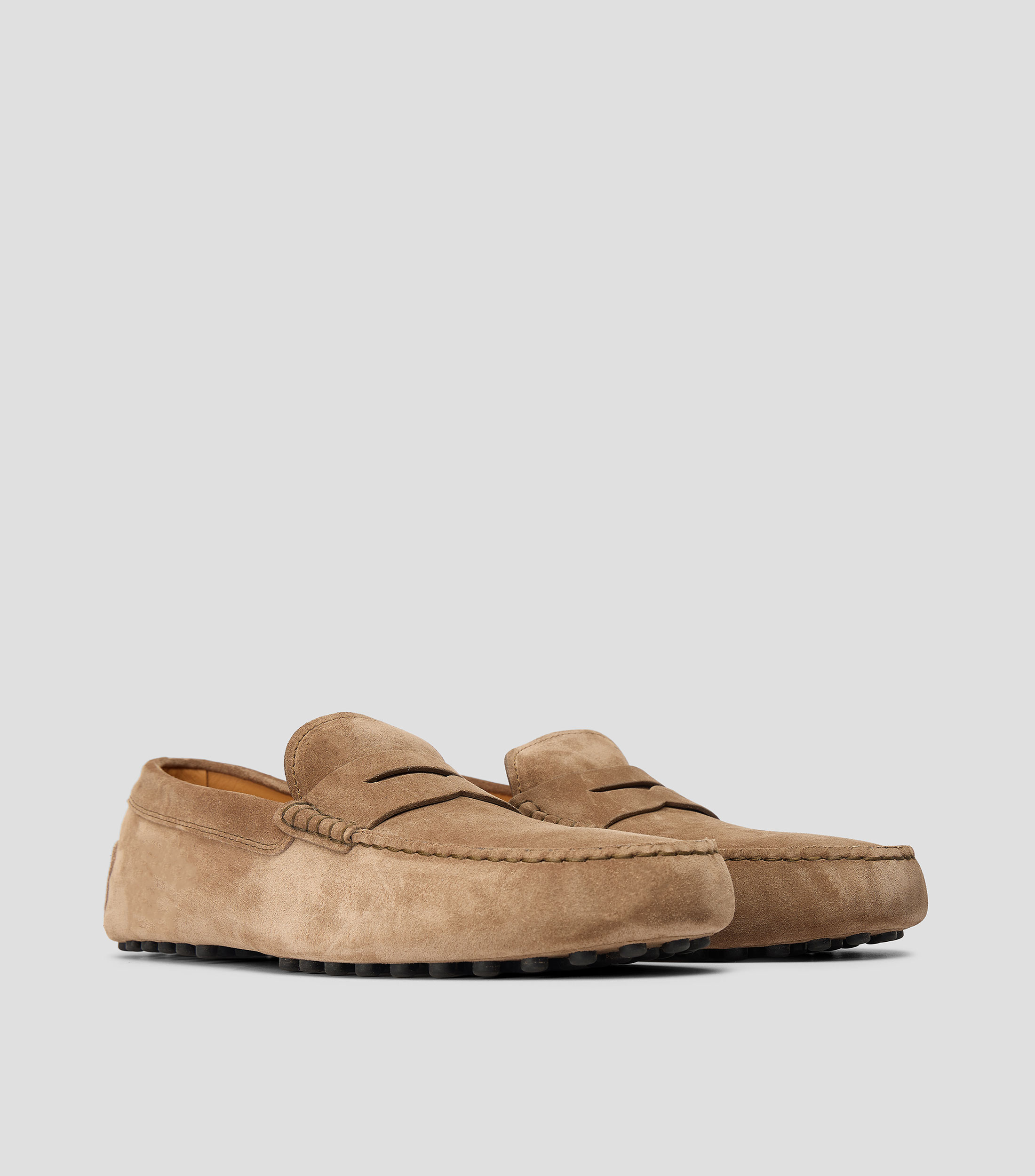 Mocasines en piel Hombre