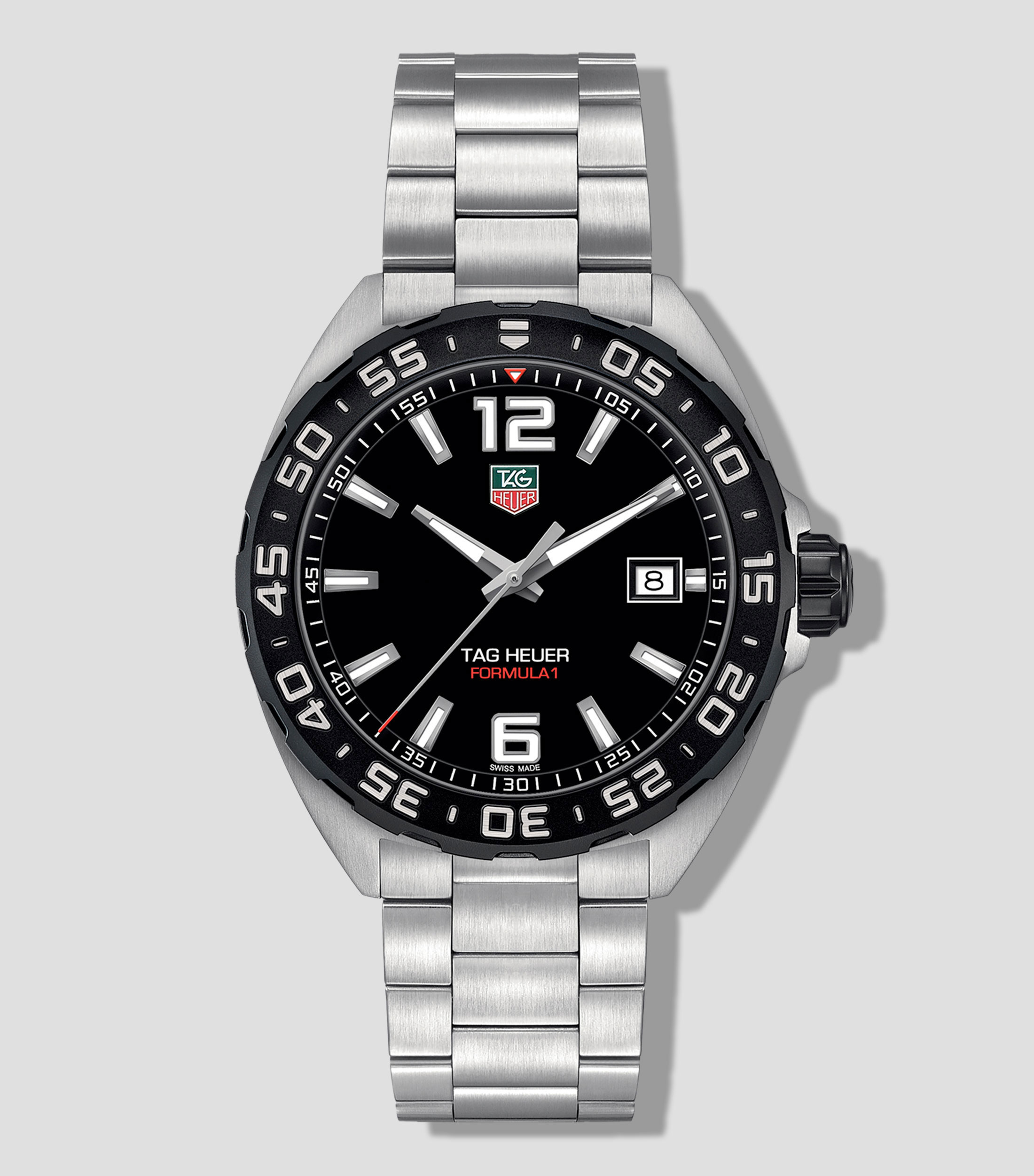 Reloj para Hombre Formula 1 de vestir, plateado, negro