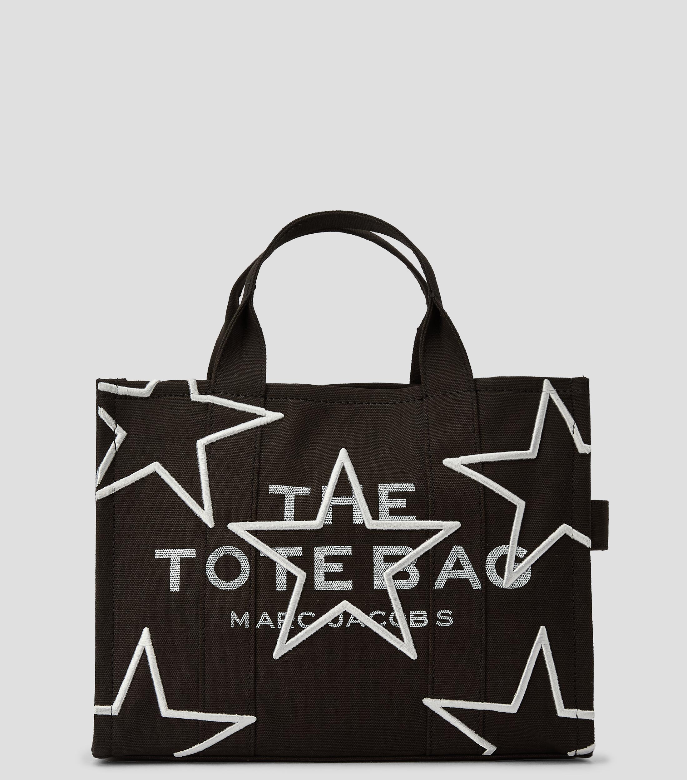 Bolsa tote negra estampada estrellas Mujer