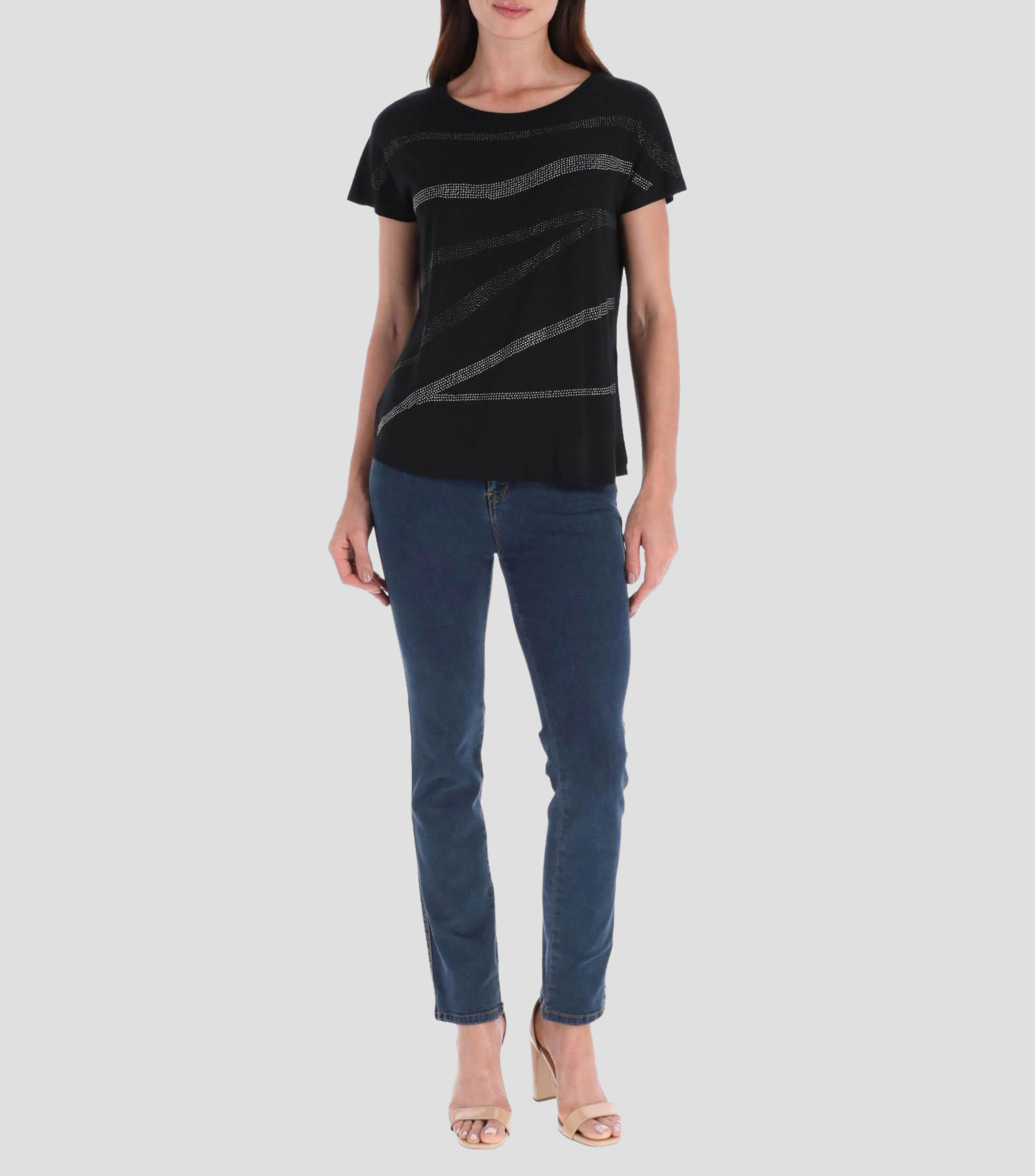 Blusa línea Petite fantasía manga corta Mujer
