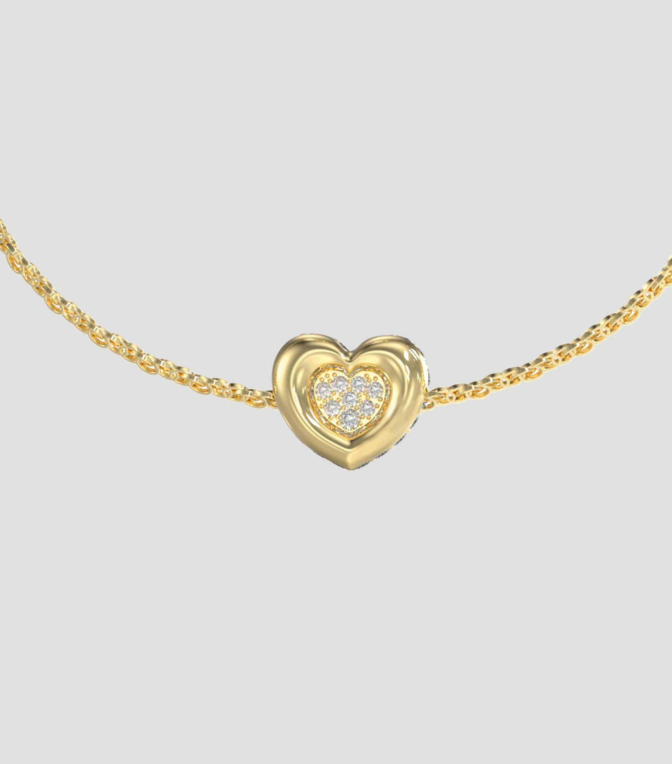 Pulsera eslabonada con zirconia Love Mujer