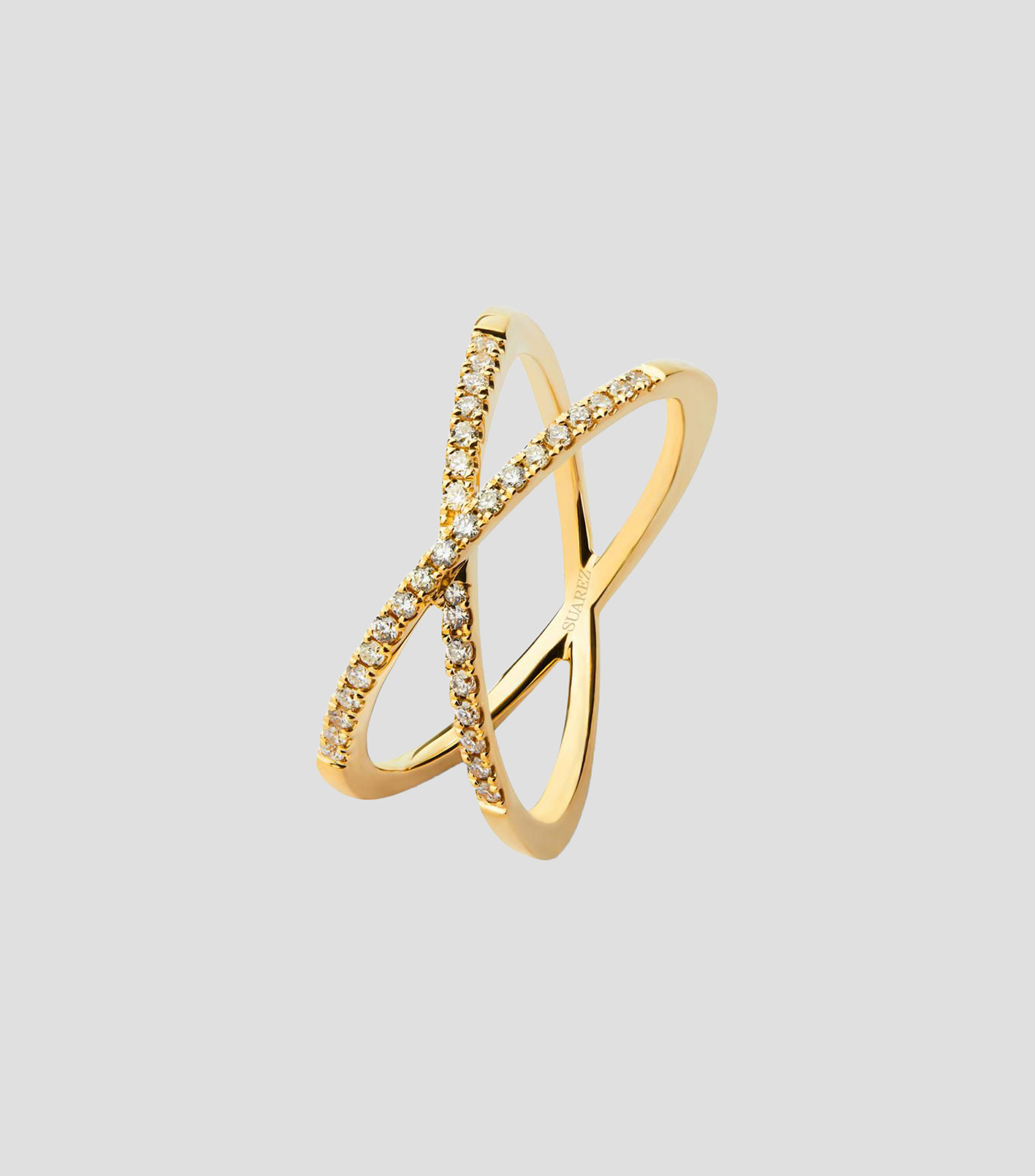 Anillo en oro amarillo de 18 kilates Grace con diamantes Mujer