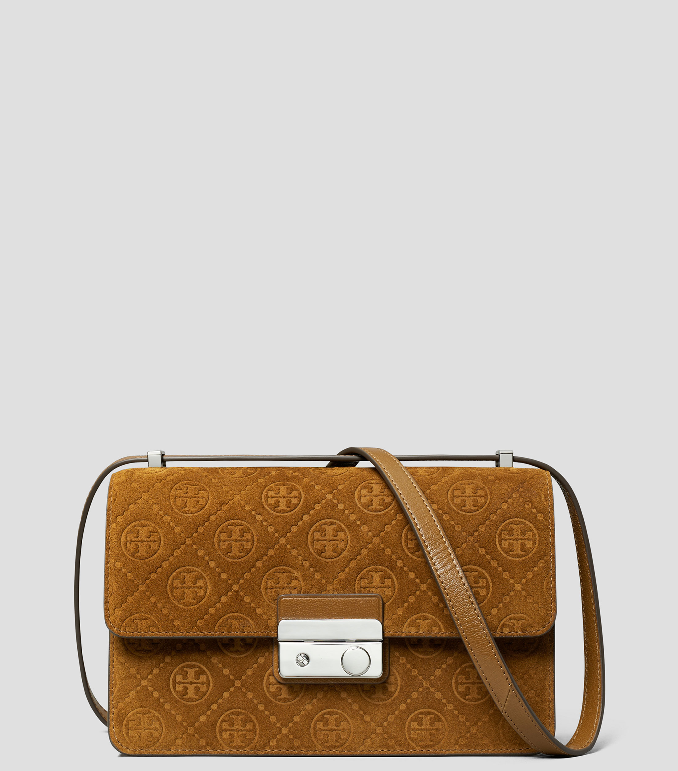 Bolsa Shoulder T Monogram Suede