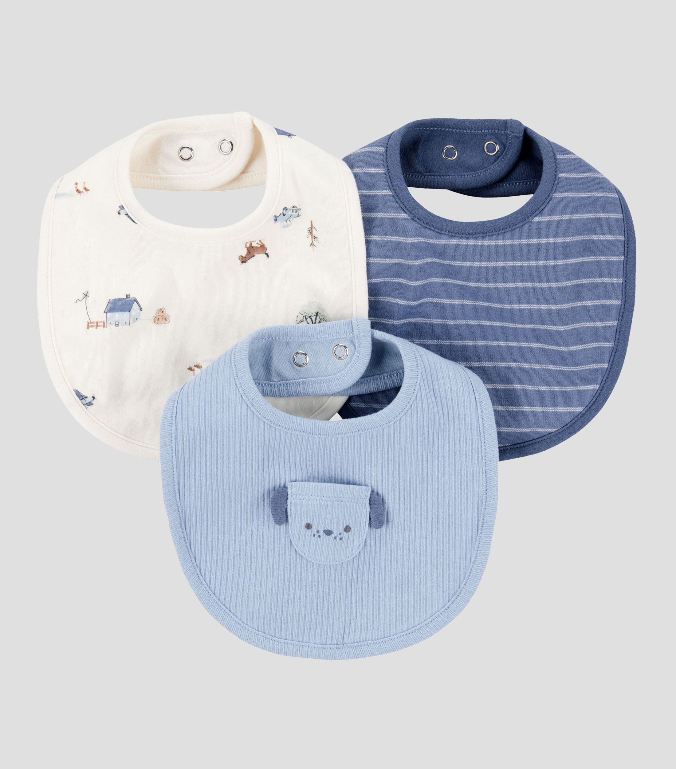 Set 3 Baberos Bebé