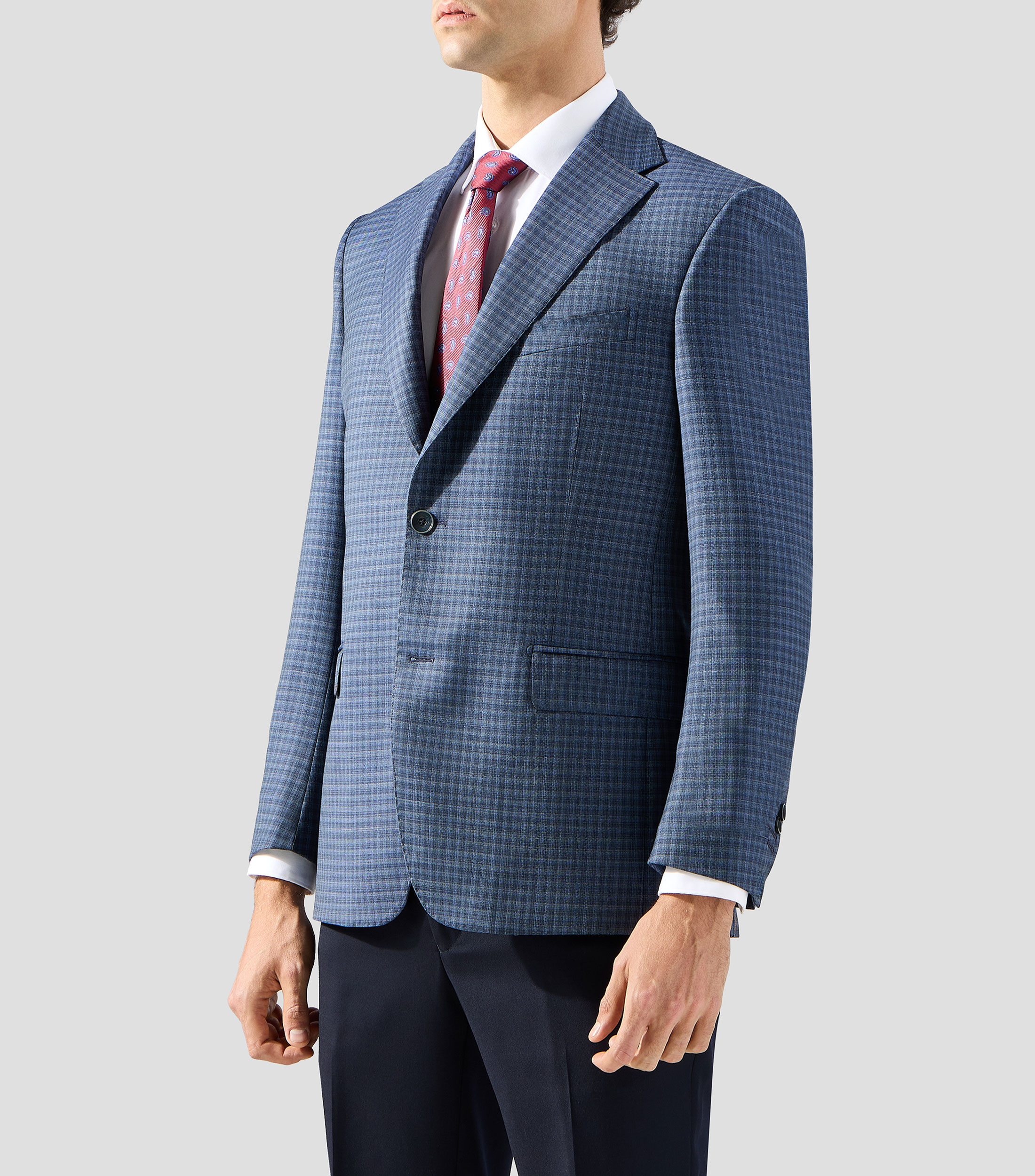 Saco de cuadros Hombre