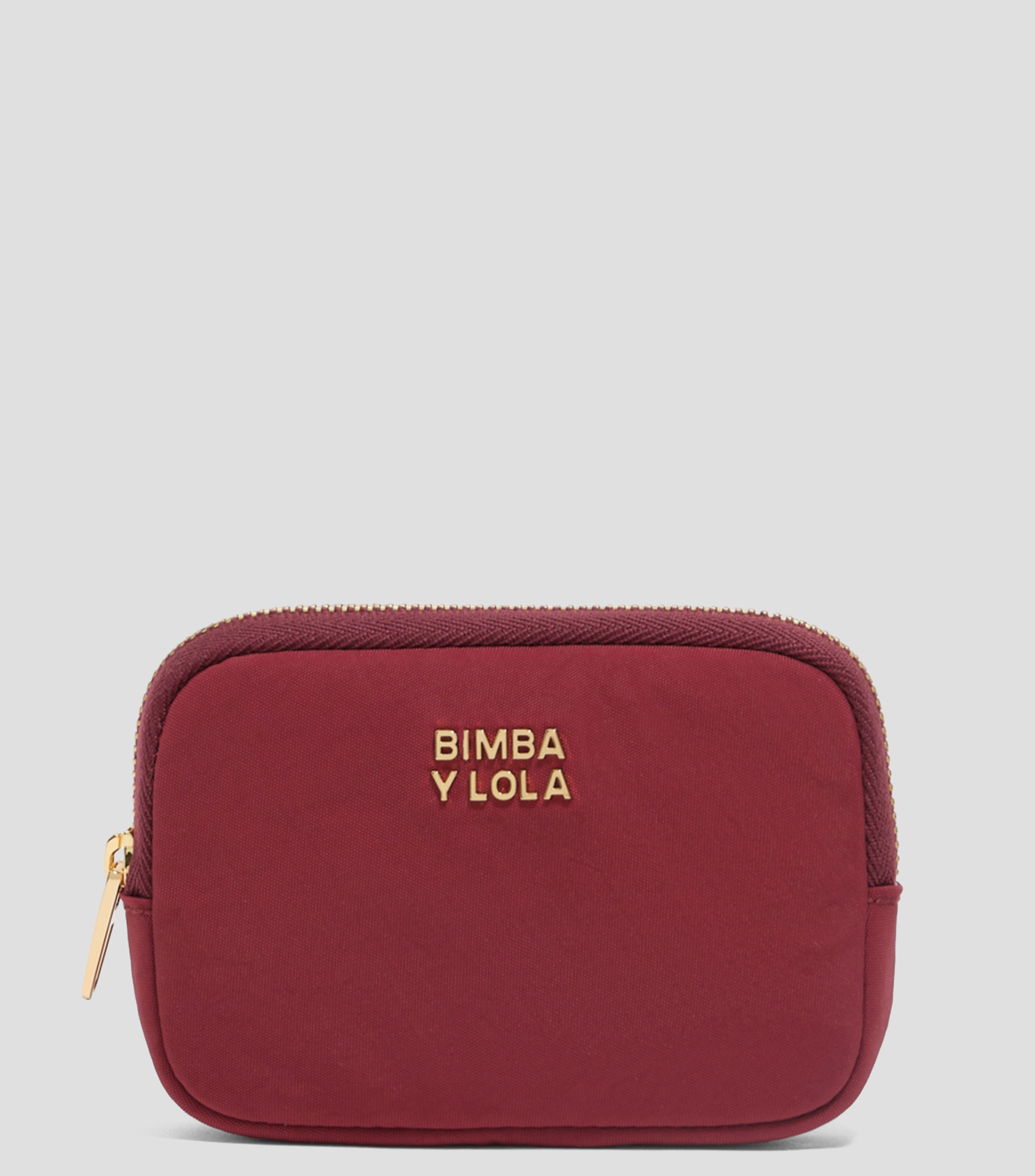 Monedero nylon burdeos Mujer