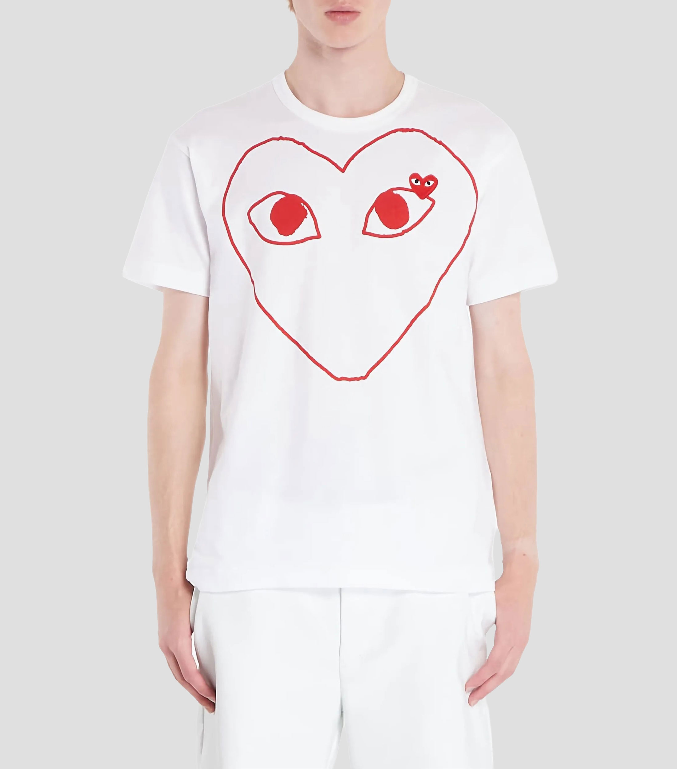 Playera cuello redondo manga corta estampada Hombre
