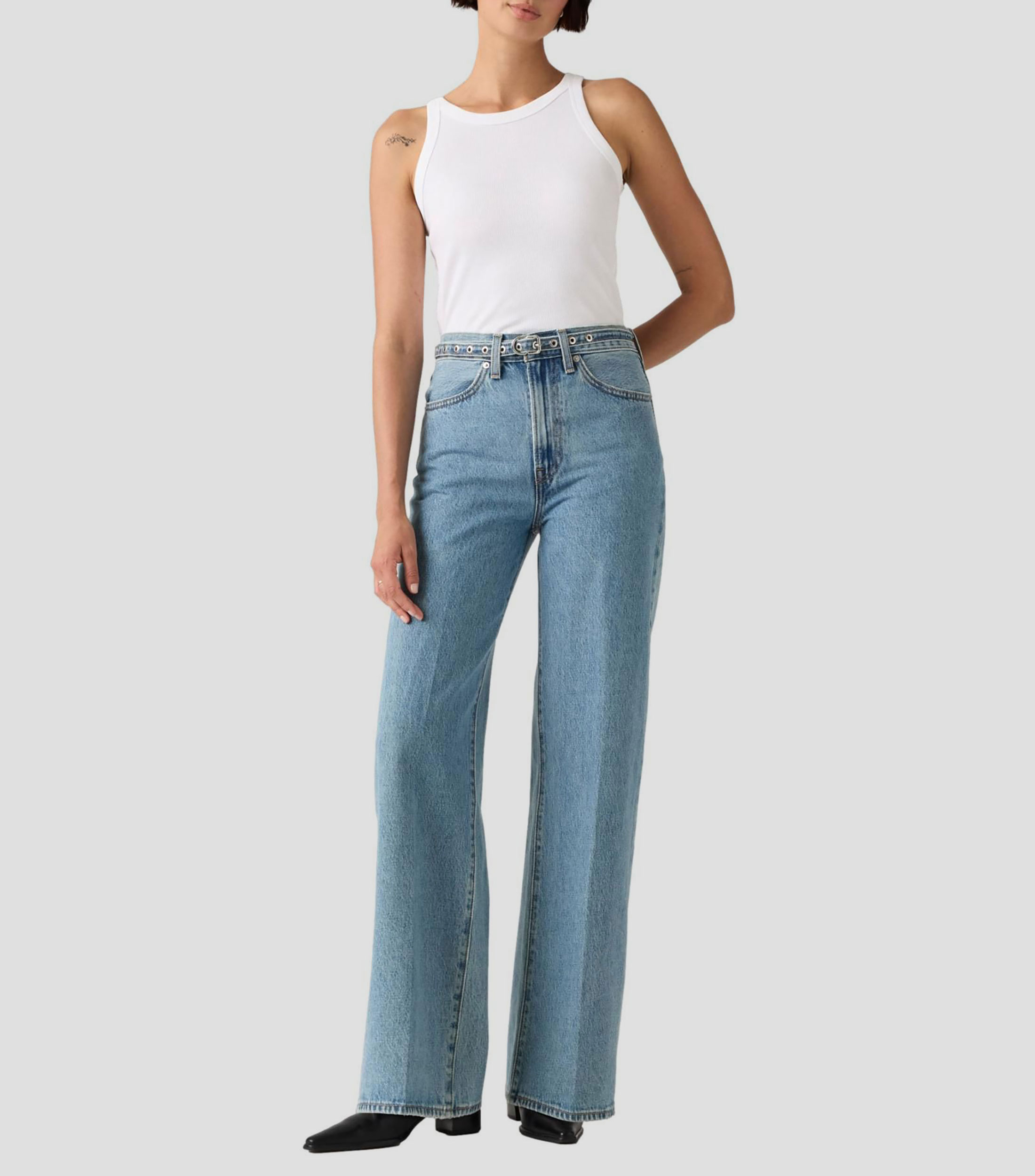 Jeans Recto liso Mujer