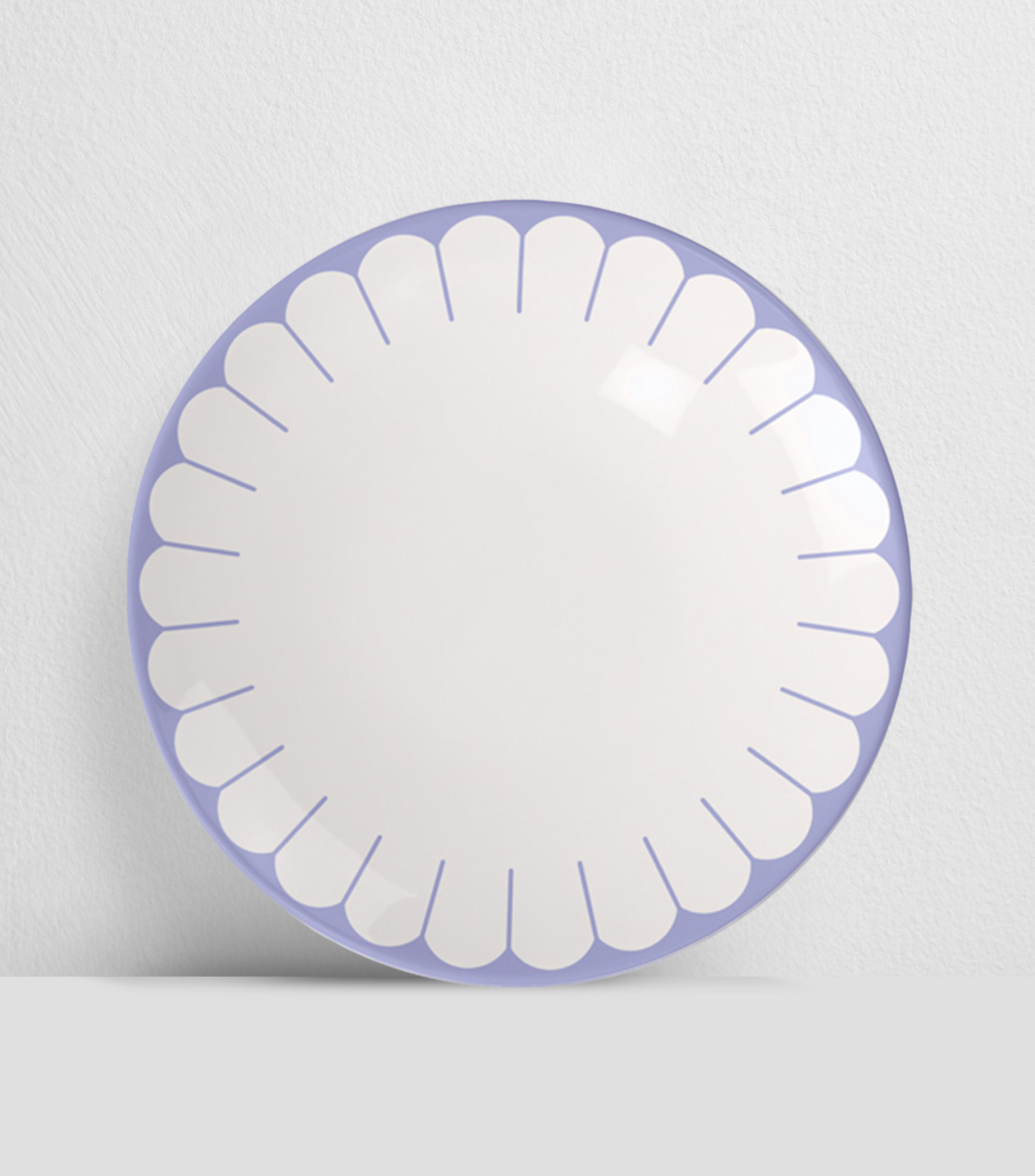 Plato para Postre Fleur Bleu Estampado