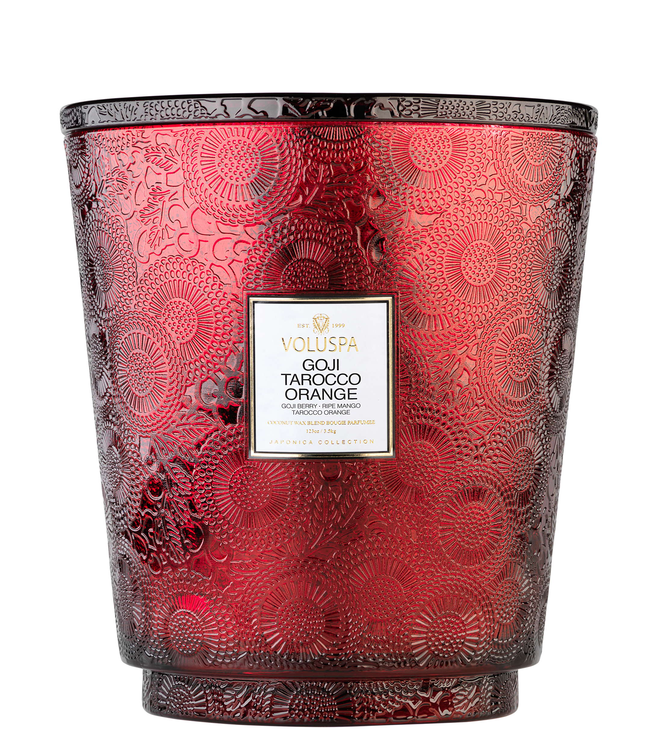 Vela Aromatica 5 Pabilos Goji Tarocco Orange