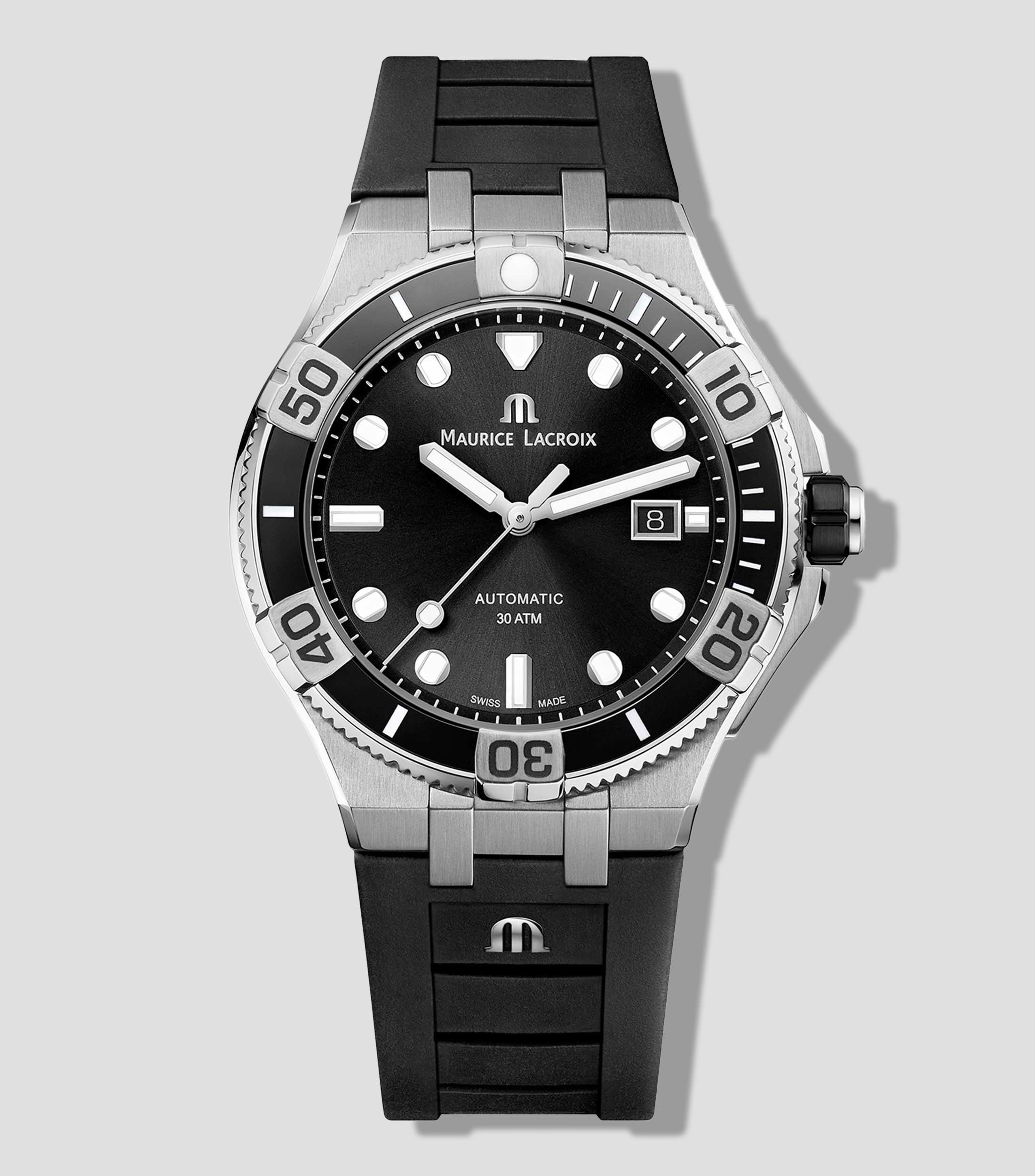 Reloj para hombre Aikon, Casual, Plateado, Negro