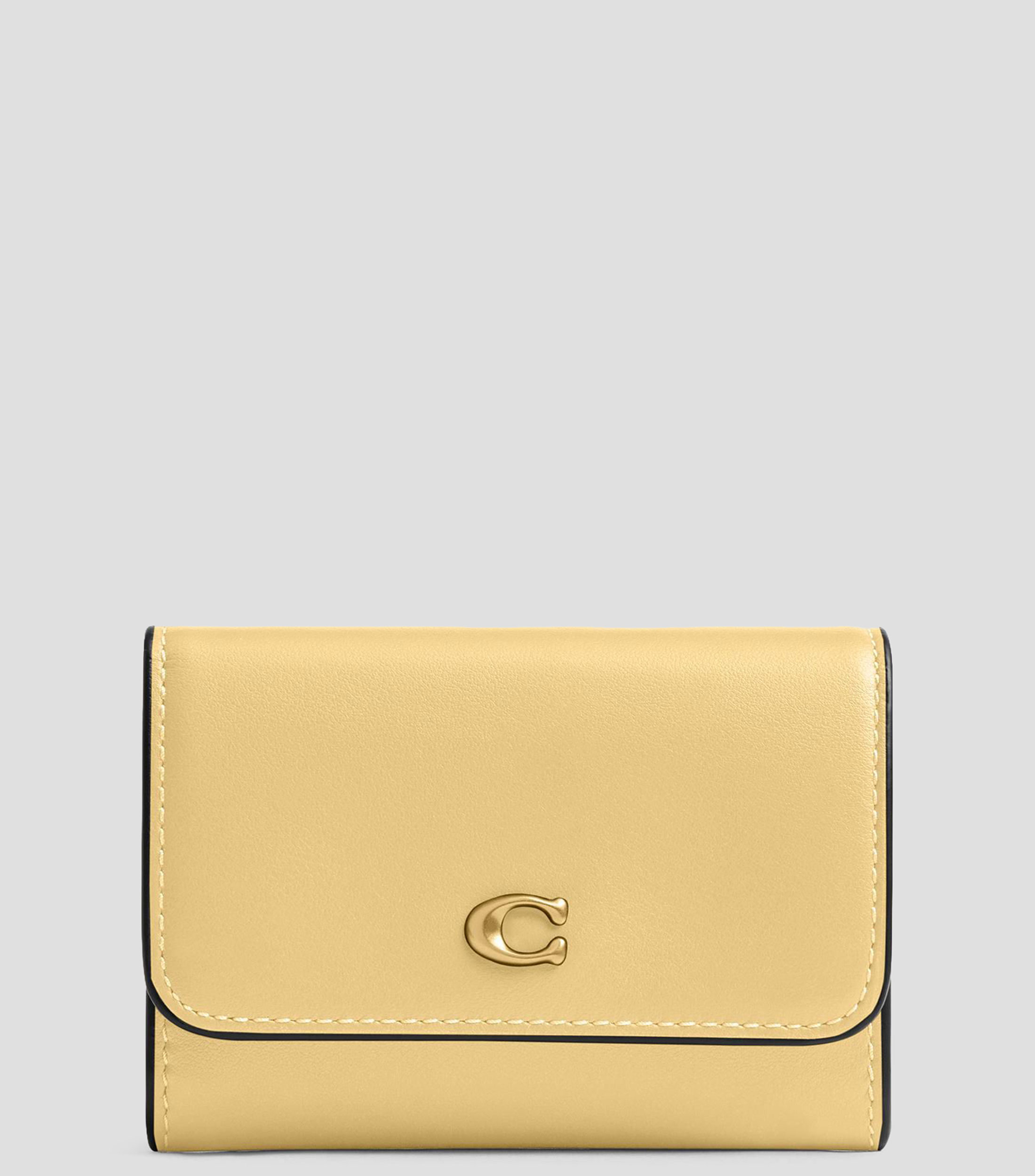 Cartera en cuero Essential lisa Mujer