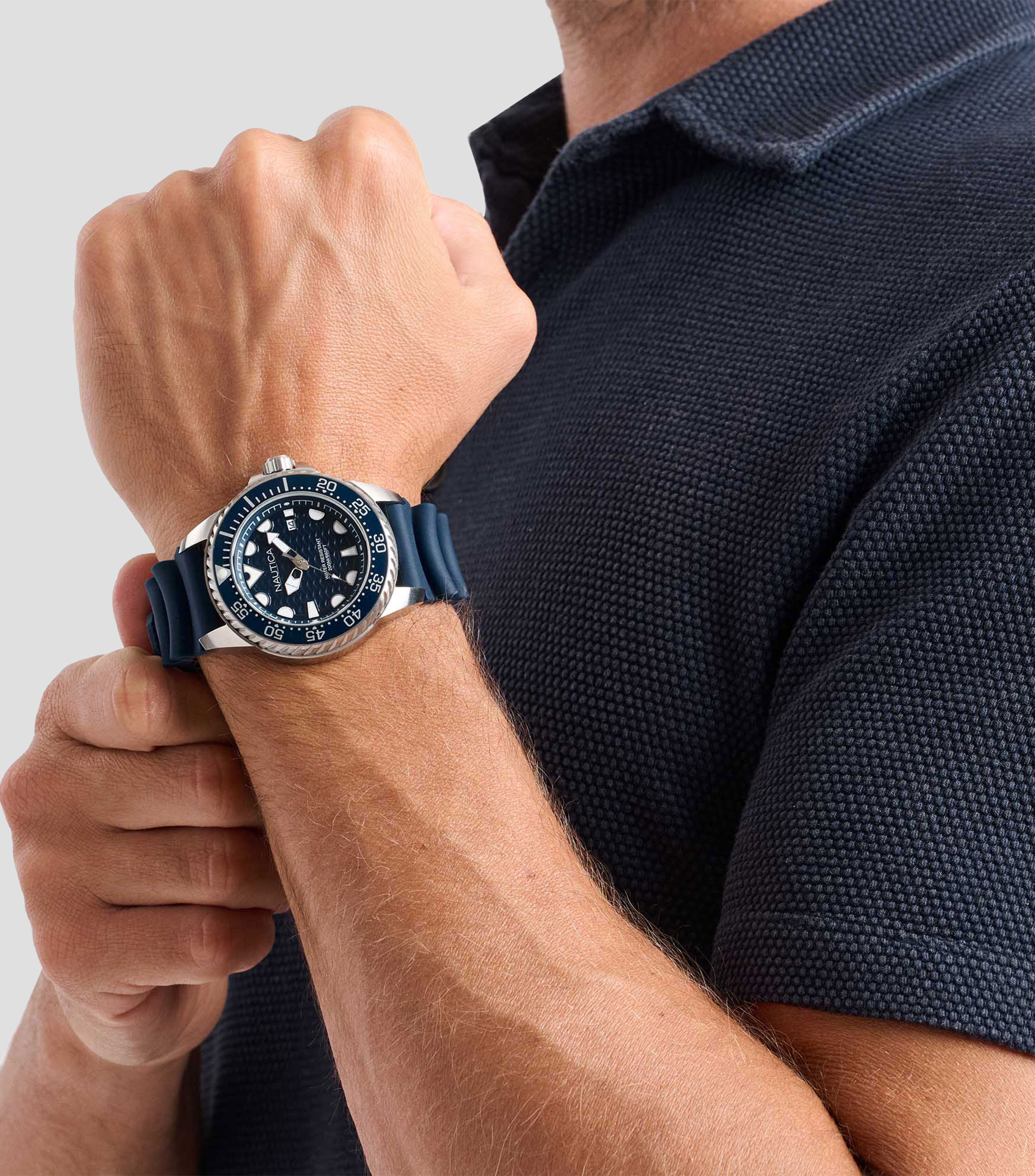 Reloj para Hombre Sea Dive Casual Azul, Plateado