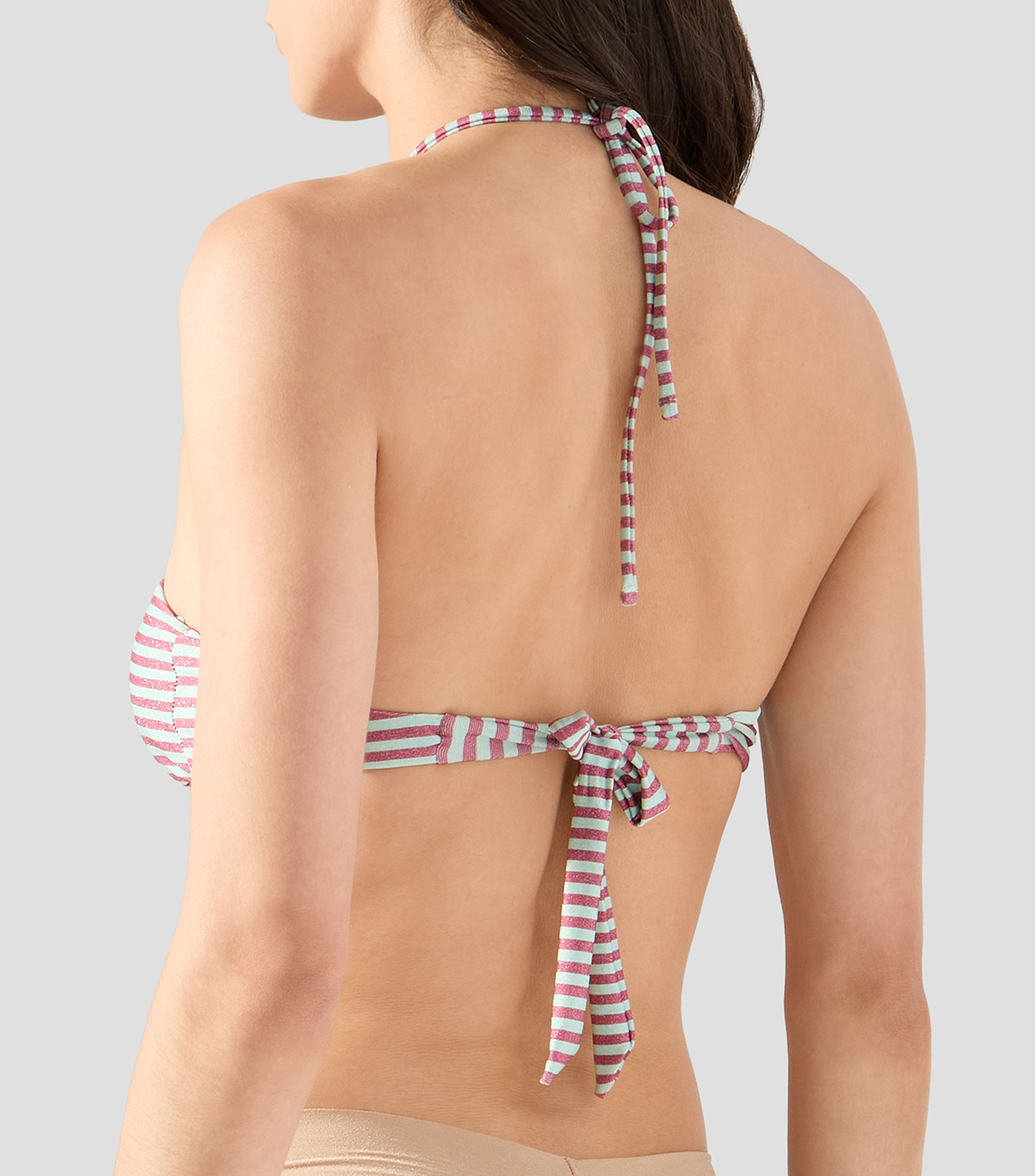Bikini top a rayas Mujer