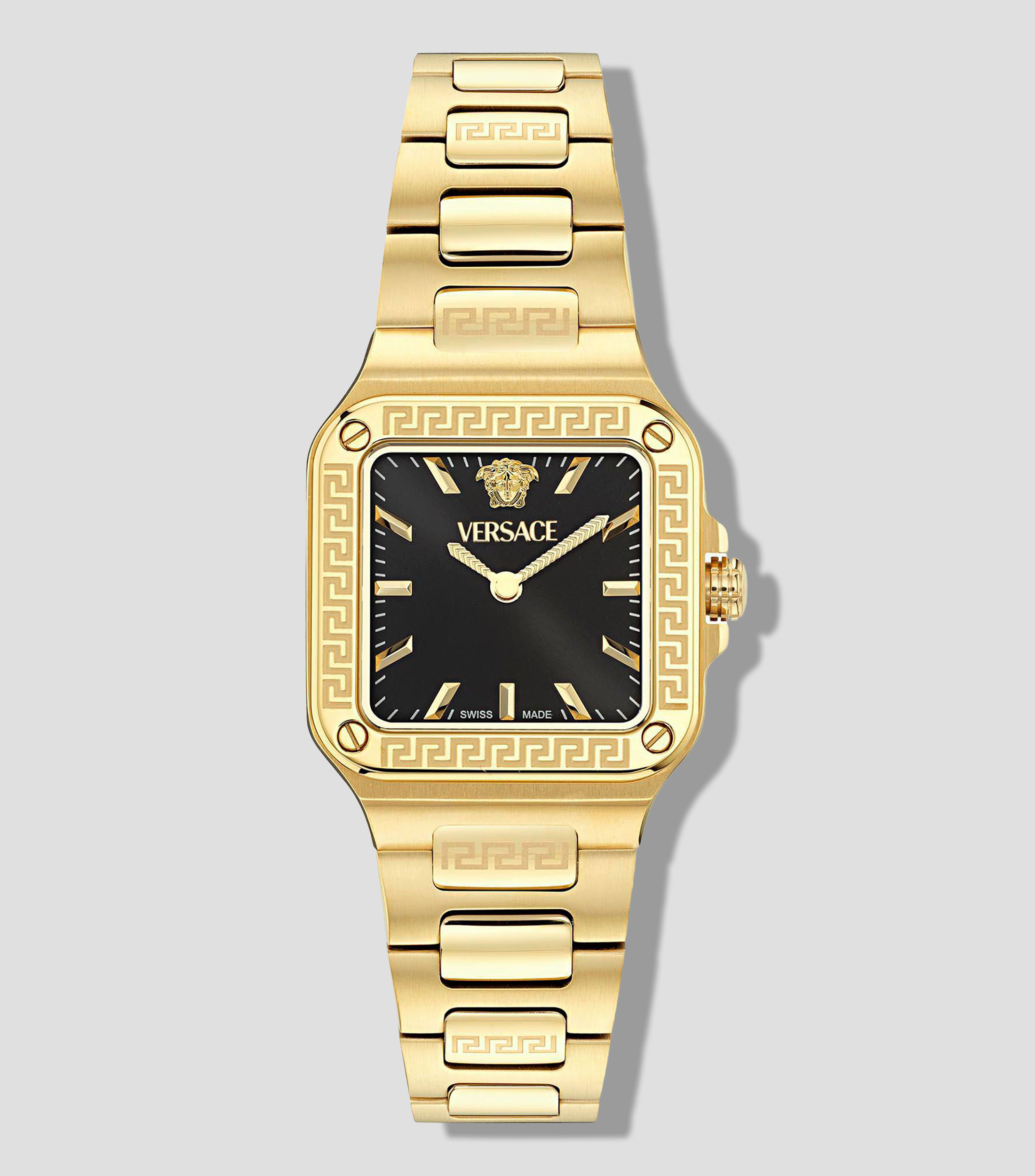 Reloj para Mujer Greca Edge de vestir Dorado, Negro