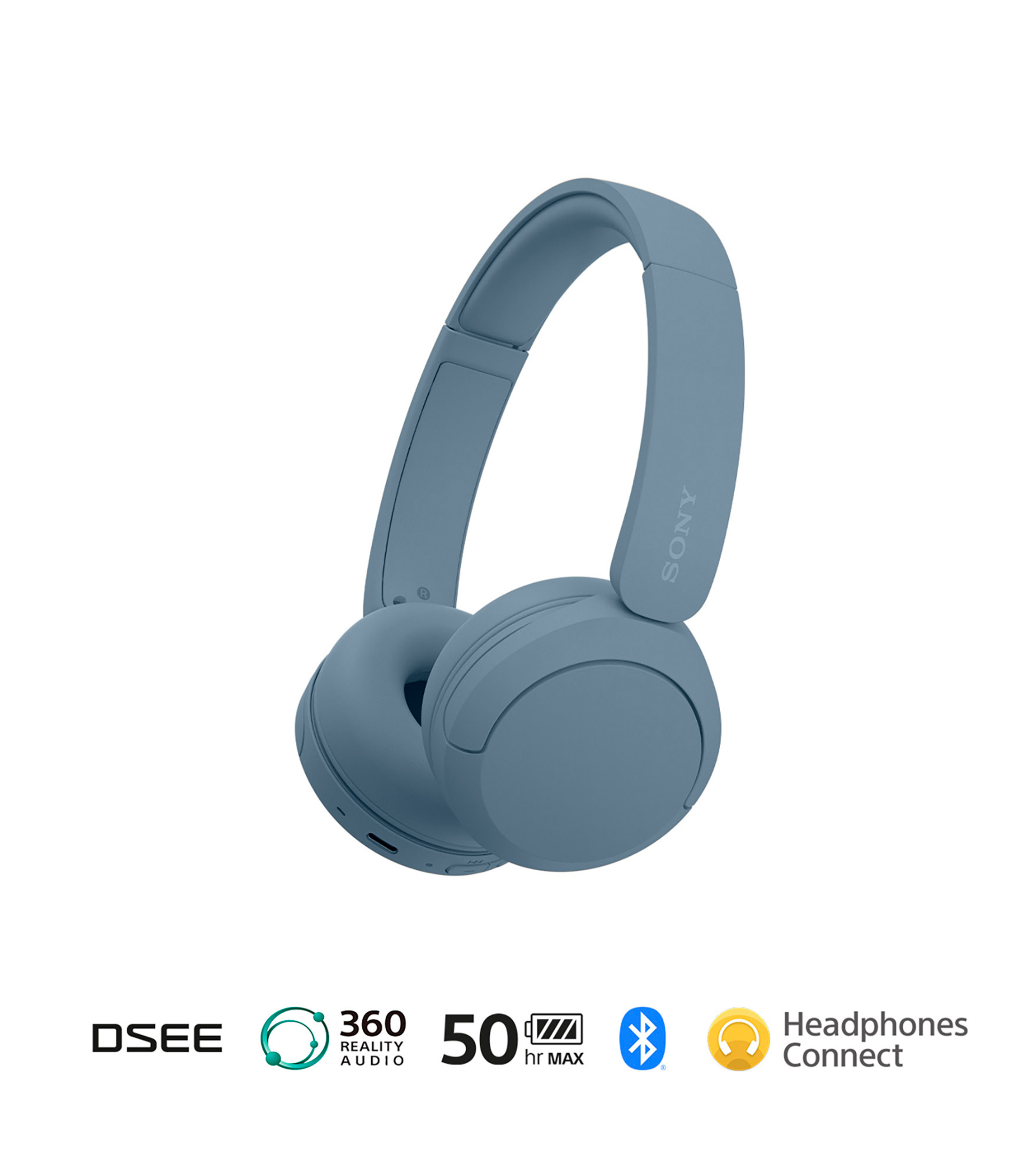 Audífonos Inalámbricos Bluetooth WH-CH520 Azules
