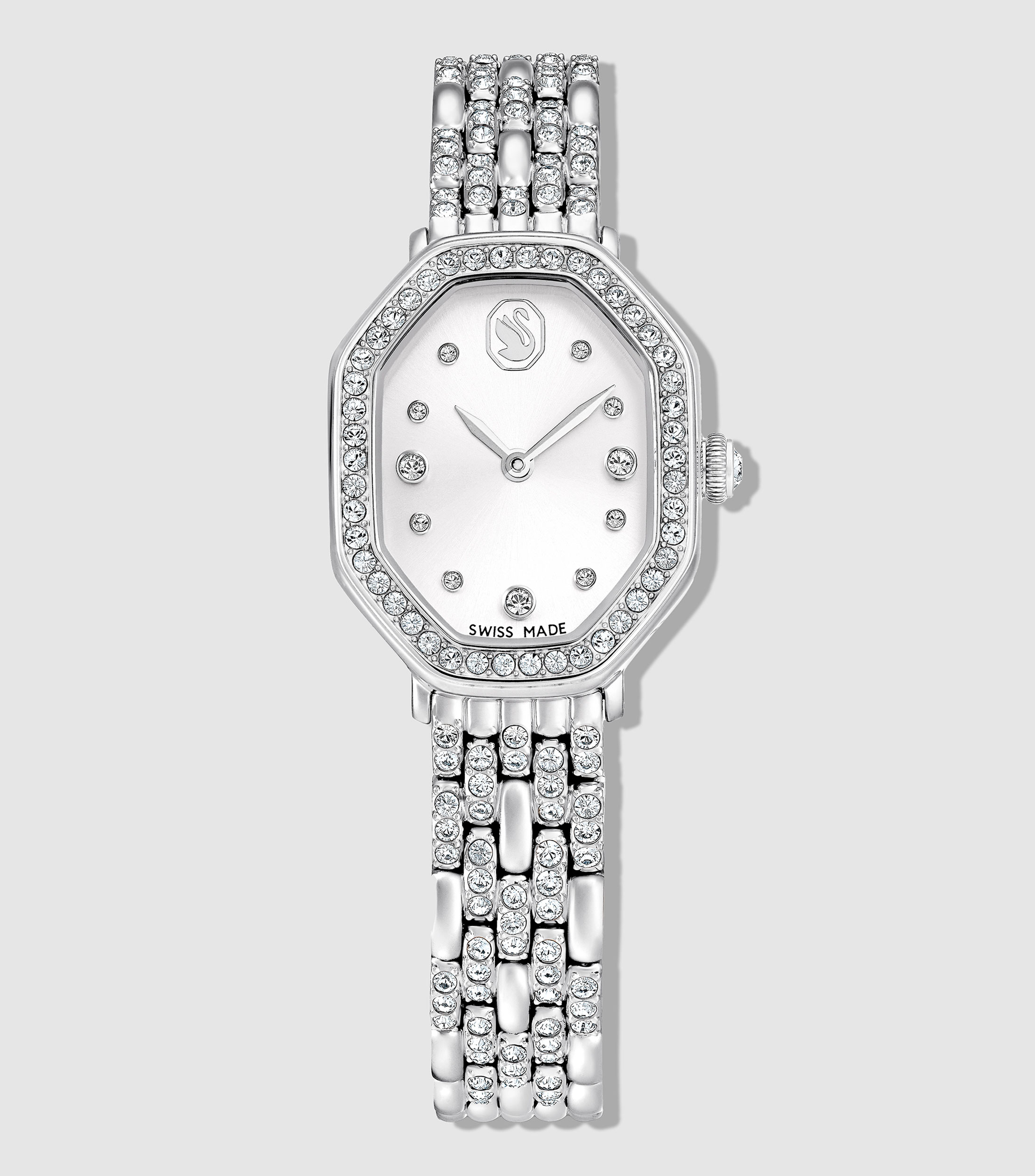 Reloj para Mujer Dextera Octagon casual plateado