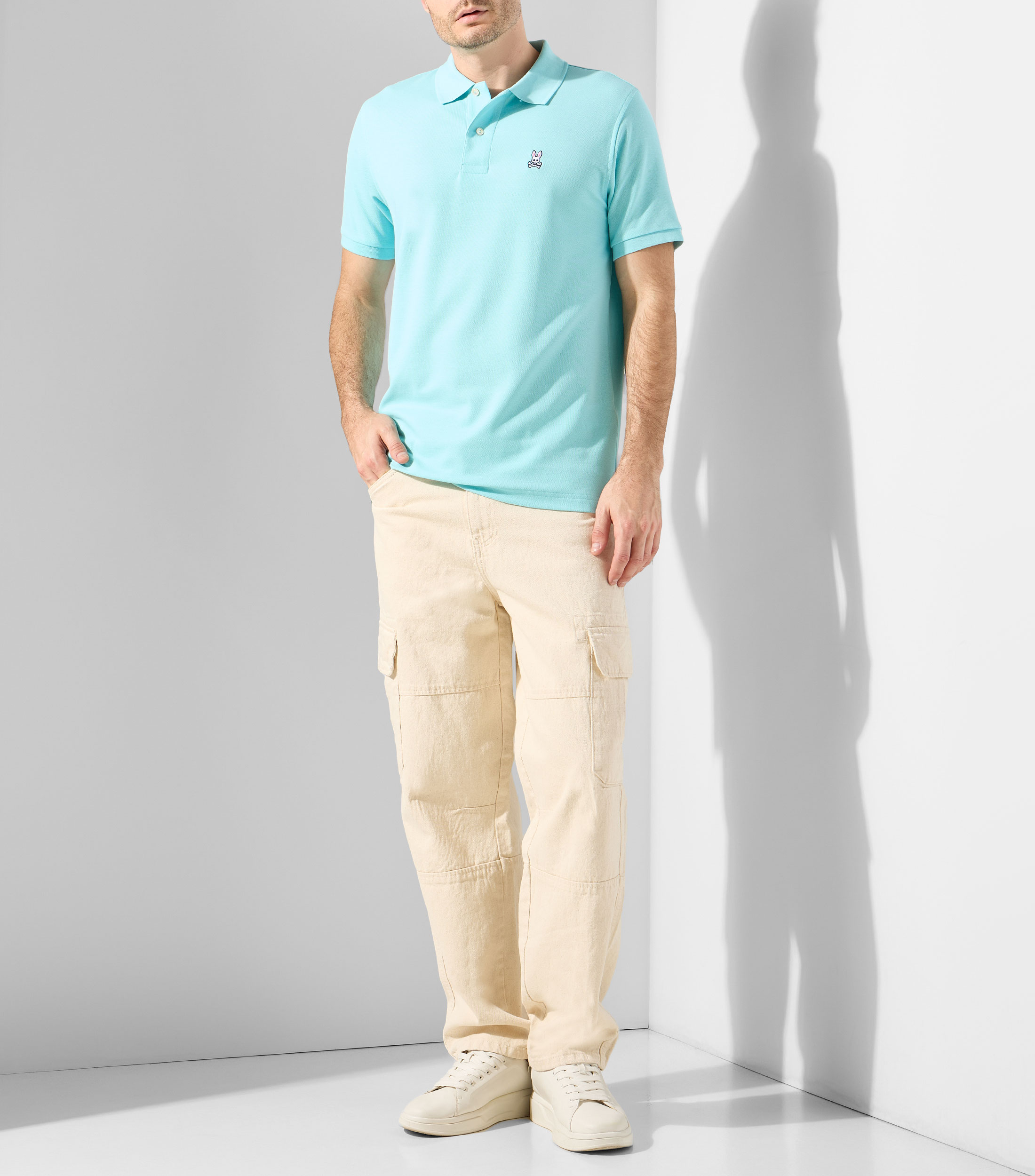 Playera tipo polo manga corta Clásico 409 lisa Hombre