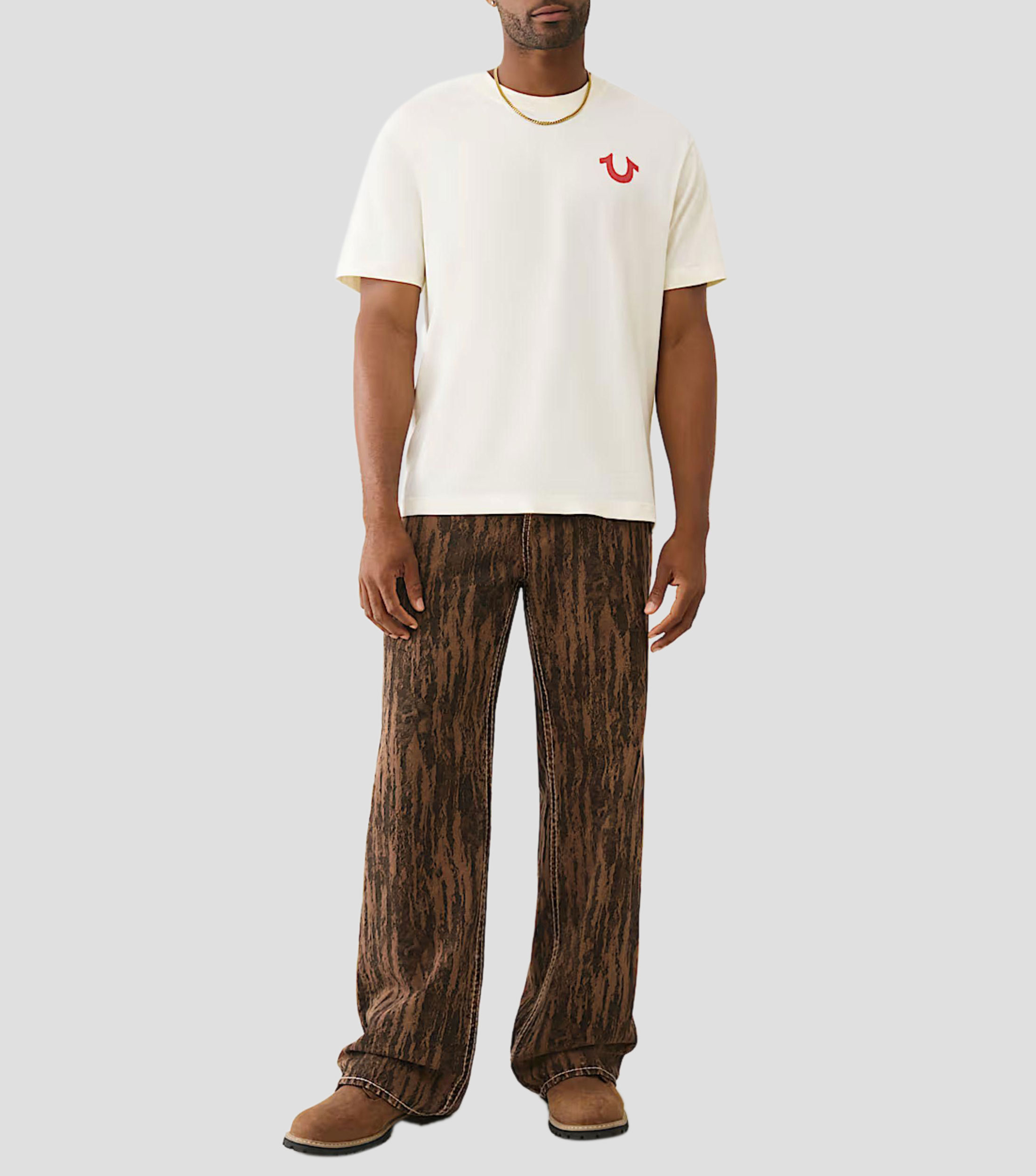 Playera cuello redondo manga corta lisa Hombre